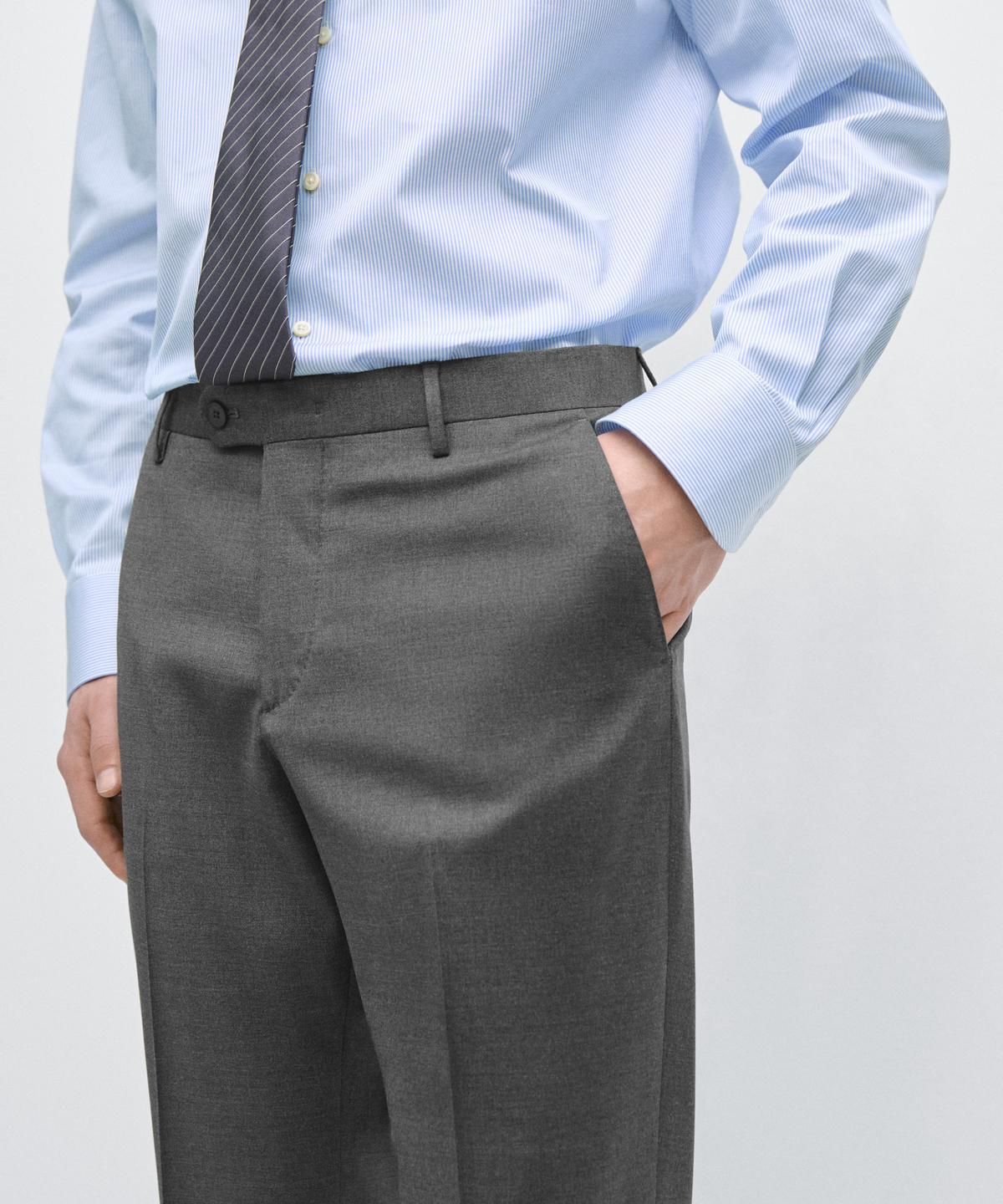 마시모두띠(MASSIMO DUTTI) 콜드 울 수트 팬츠