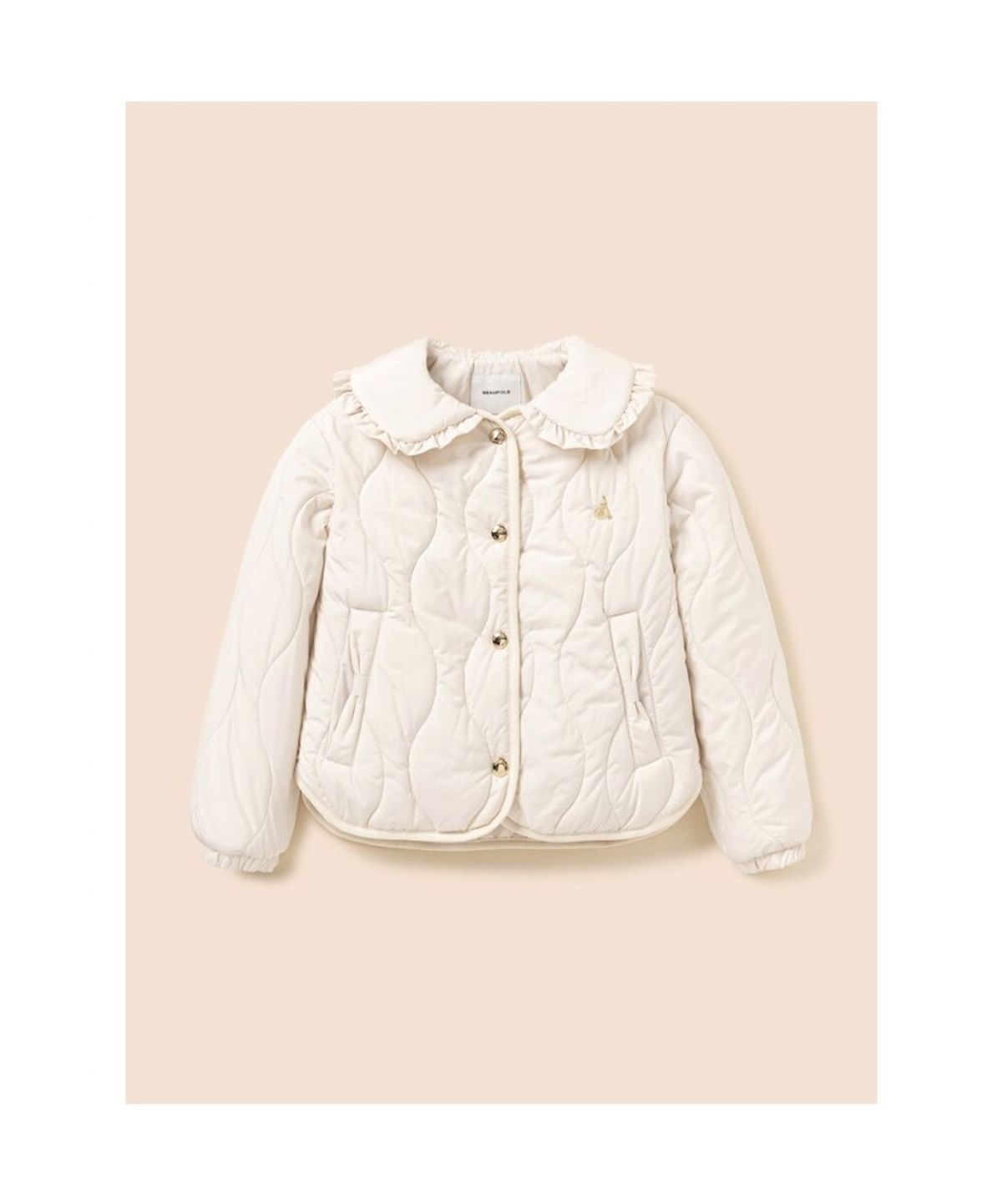 빈폴 키즈(BEANPOLE KIDS) 여아 러블리 패딩 점퍼  아이보리 (BI6138G020)