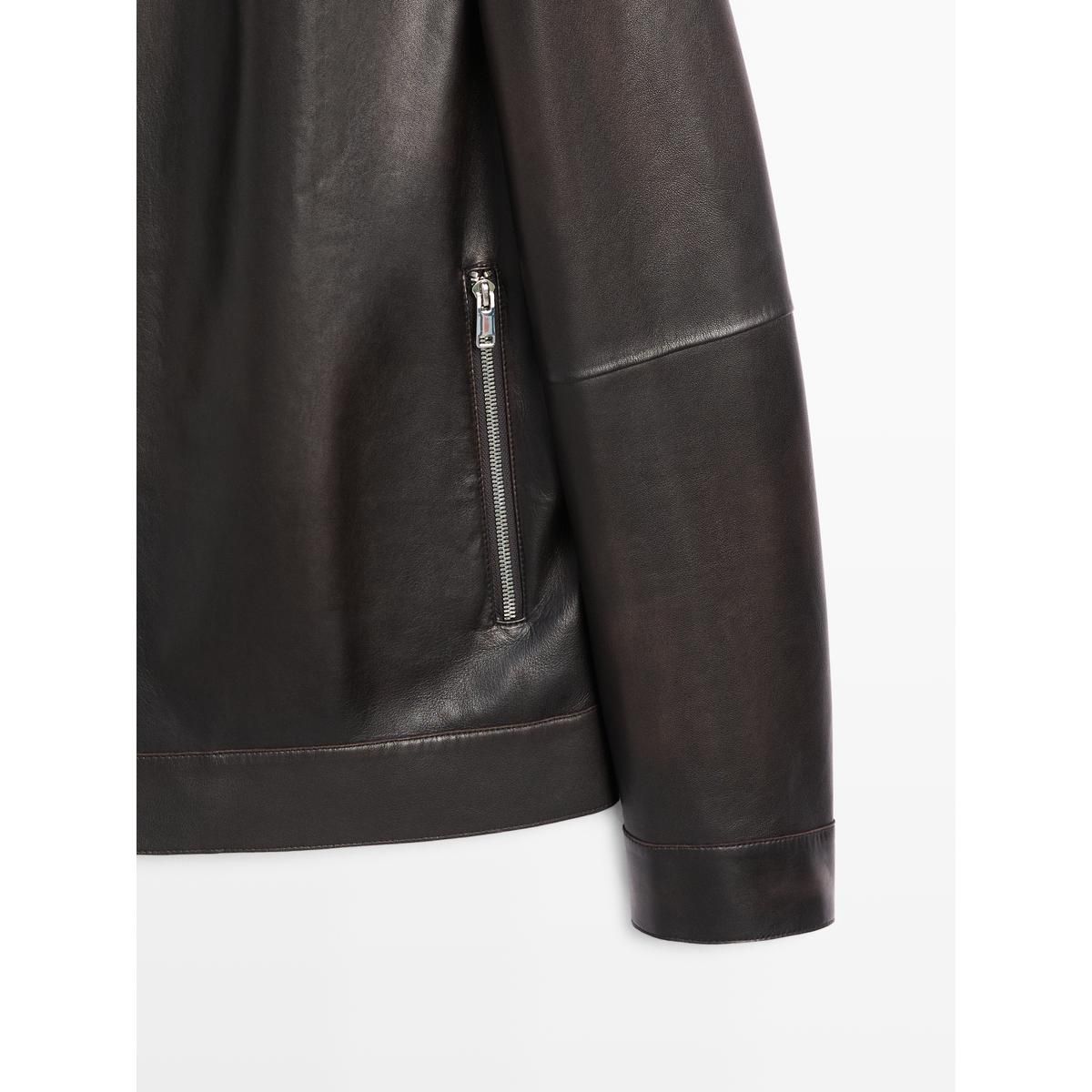 마시모두띠(MASSIMO DUTTI) 디스트레스드 이펙트 나파 레더 재킷