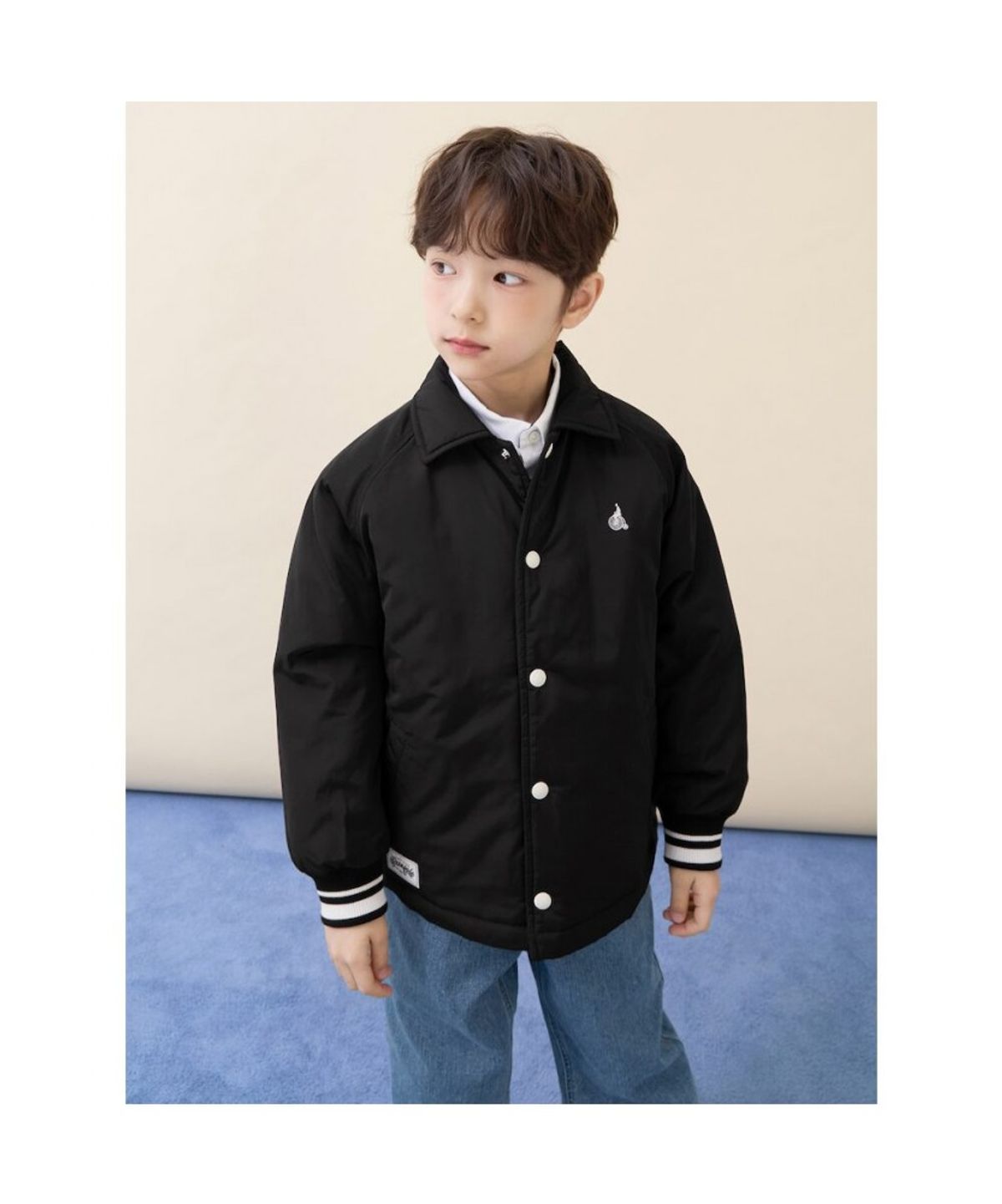 빈폴 키즈(BEANPOLE KIDS) 코치 패딩 점퍼  블랙 (BI6138U055)