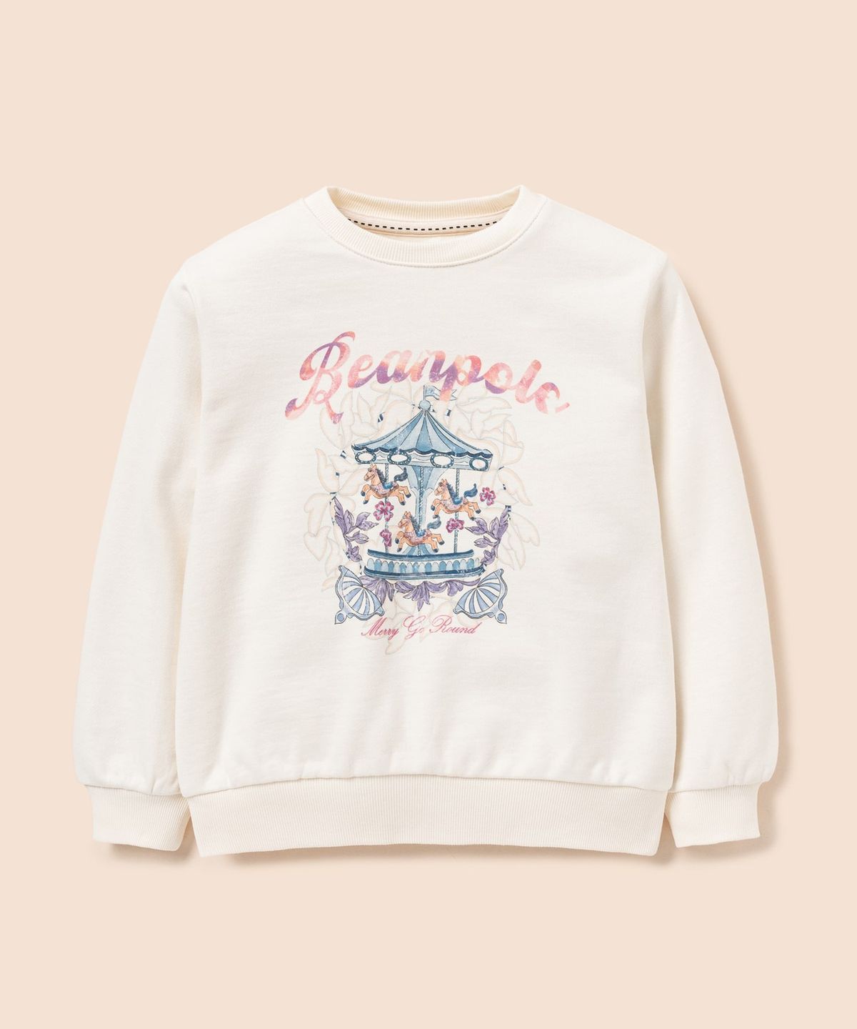 빈폴 키즈(BEANPOLE KIDS) 여아 그래픽 스웨트 셔츠  아이보리 (BI6141G060) (BI6141G060)