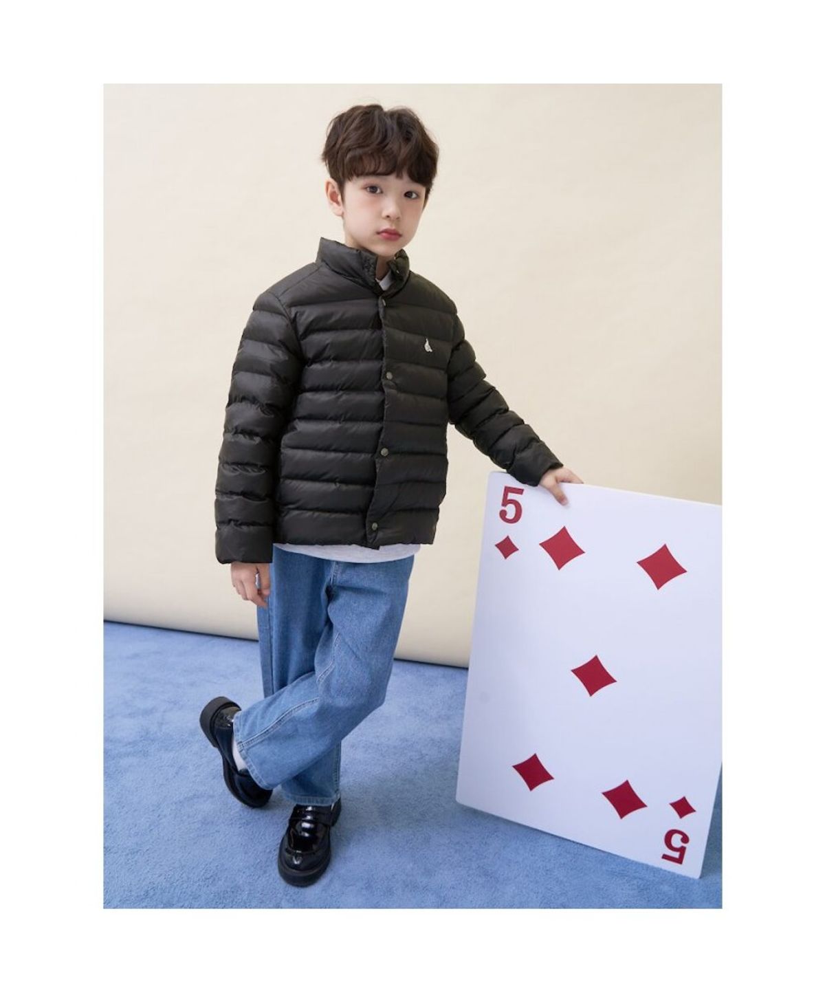 빈폴 키즈(BEANPOLE KIDS) 경량패딩점퍼  블랙 (BI6138U935)