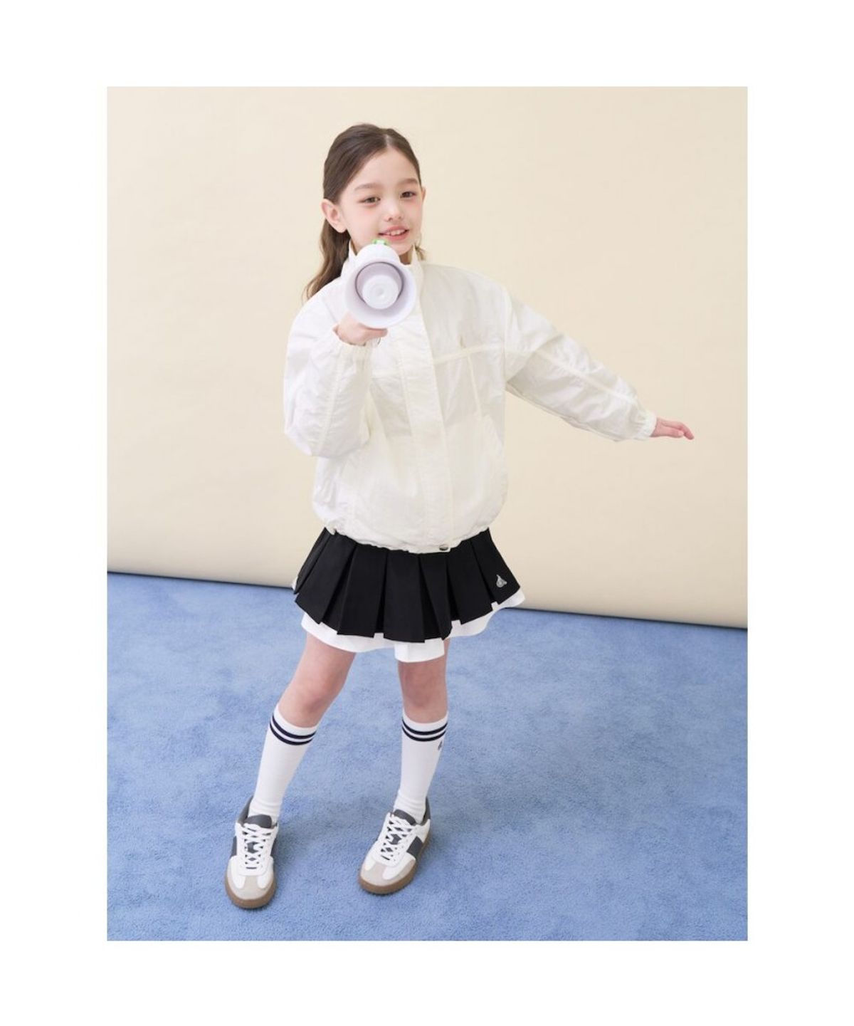 빈폴 키즈(BEANPOLE KIDS) 여아 경량 글로시점퍼  아이보리 (BI6239G010)