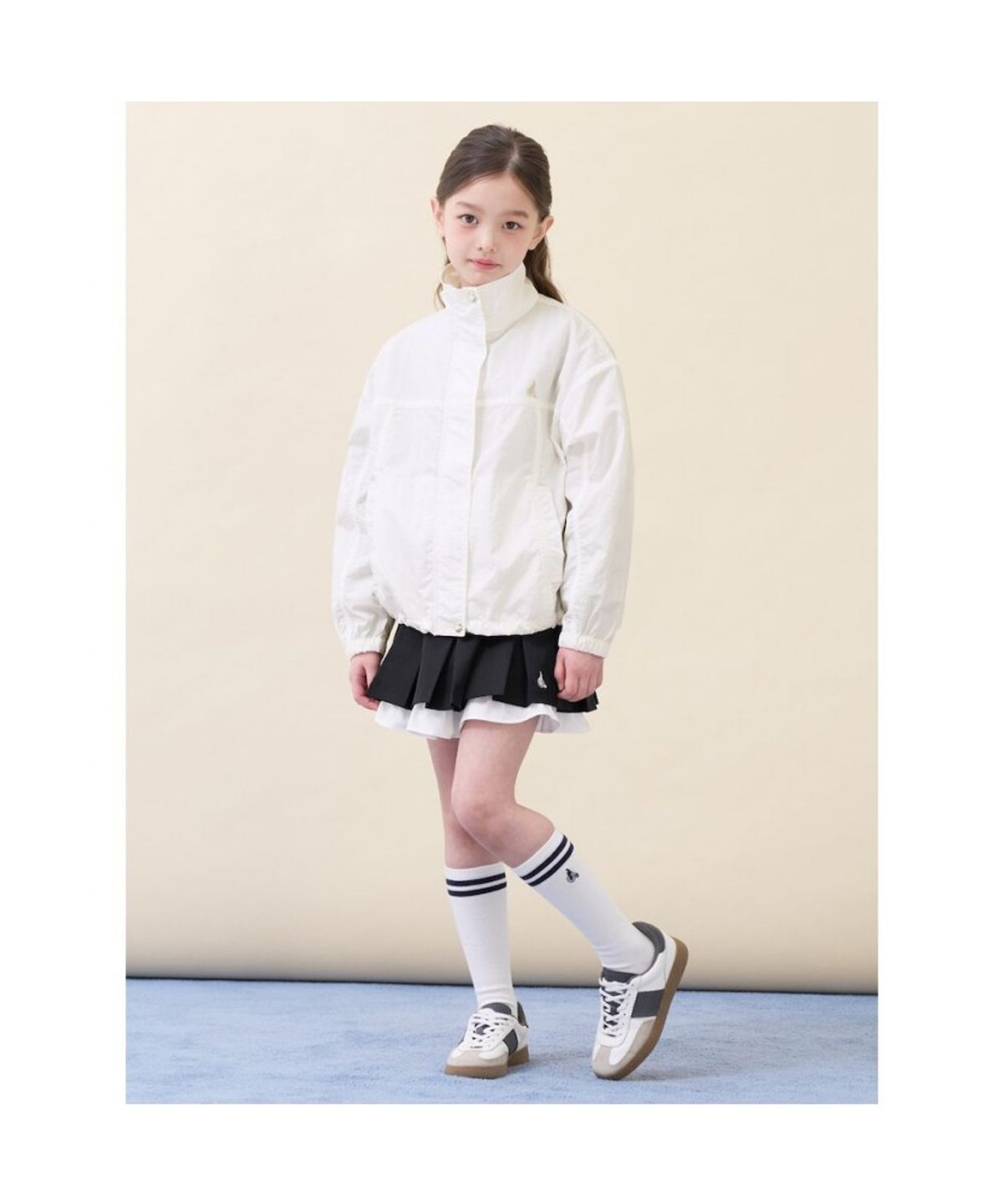 빈폴 키즈(BEANPOLE KIDS) 여아 경량 글로시점퍼  아이보리 (BI6239G010)