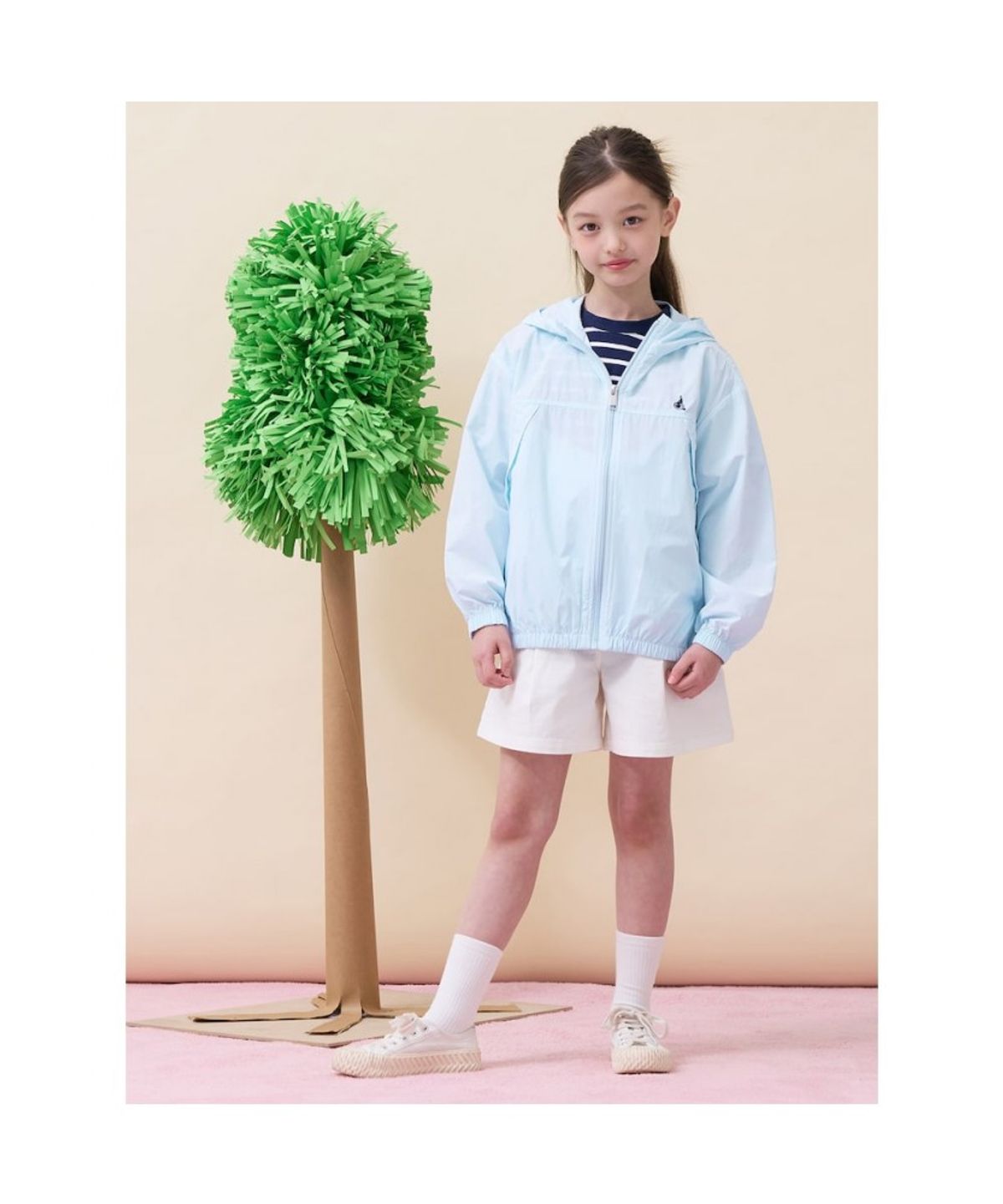 빈폴 키즈(BEANPOLE KIDS) 곰돌이 경량 바람막이 점퍼  스카이 블루 (BI6239U03Q)