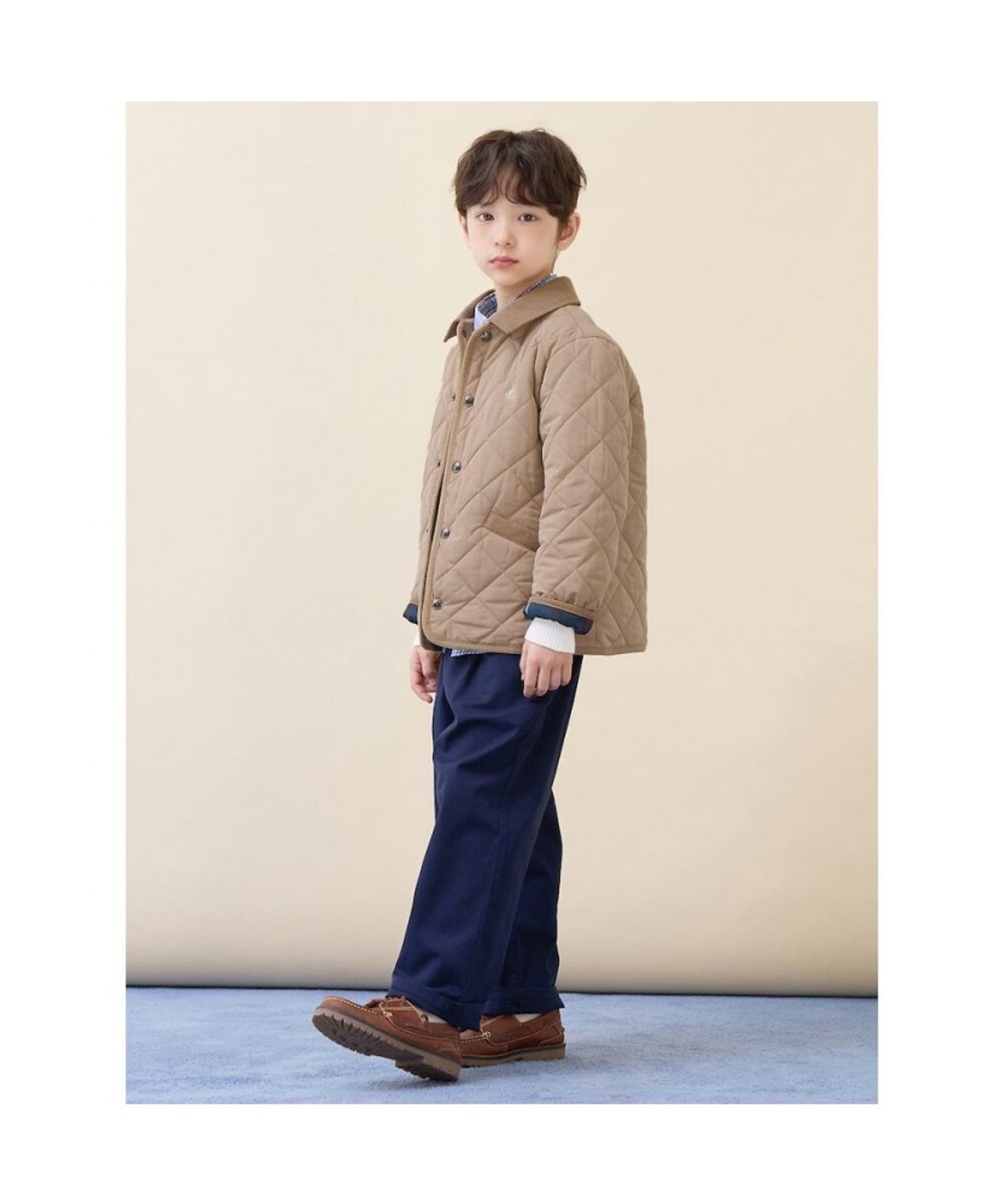 빈폴 키즈(BEANPOLE KIDS) [Essential] 퀼팅 점퍼  베이지 (BI6138UE2A)