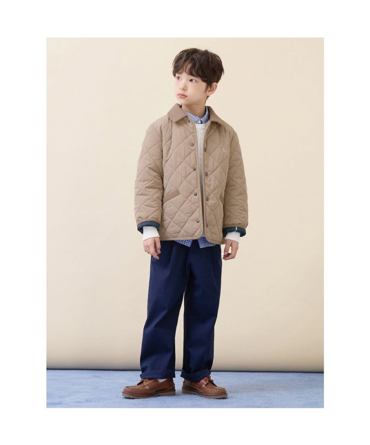 빈폴 키즈(BEANPOLE KIDS) [Essential] 퀼팅 점퍼  베이지 (BI6138UE2A)
