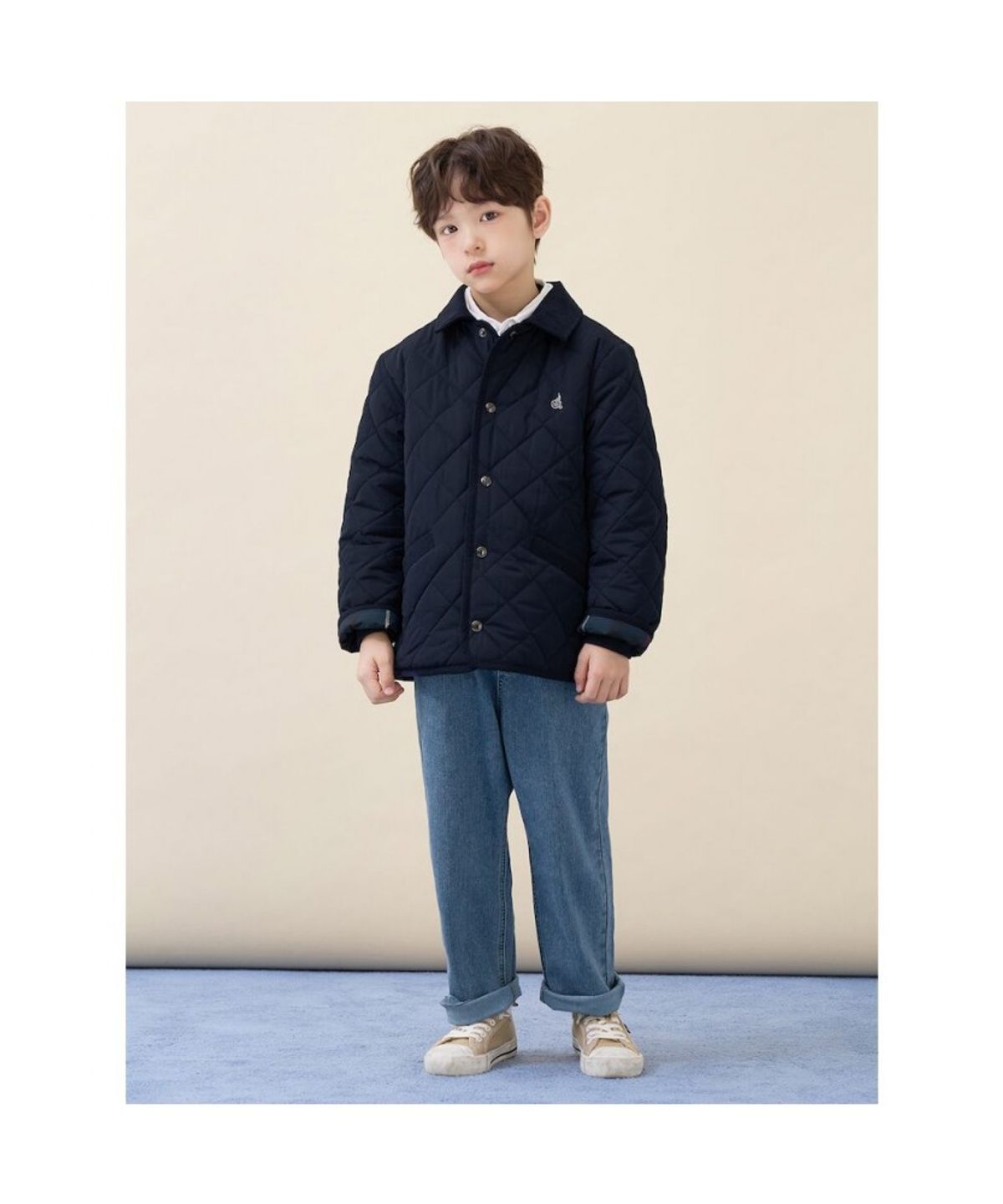 빈폴 키즈(BEANPOLE KIDS) [Essential] 퀼팅 점퍼  네이비 (BI6138UE2R)