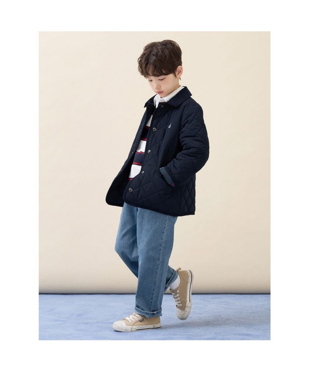 빈폴 키즈(BEANPOLE KIDS) [Essential] 퀼팅 점퍼  네이비 (BI6138UE2R)