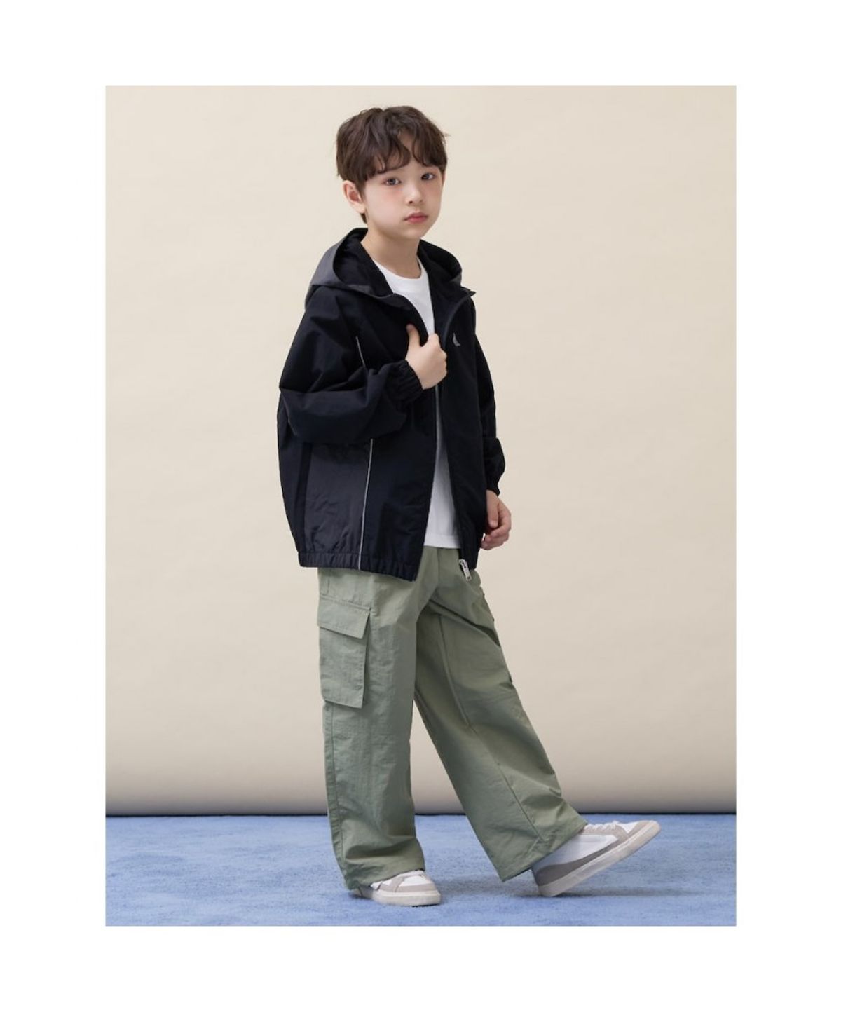빈폴 키즈(BEANPOLE KIDS) 컬러 블러킹 등교 점퍼  블랙 (BI6239U045)