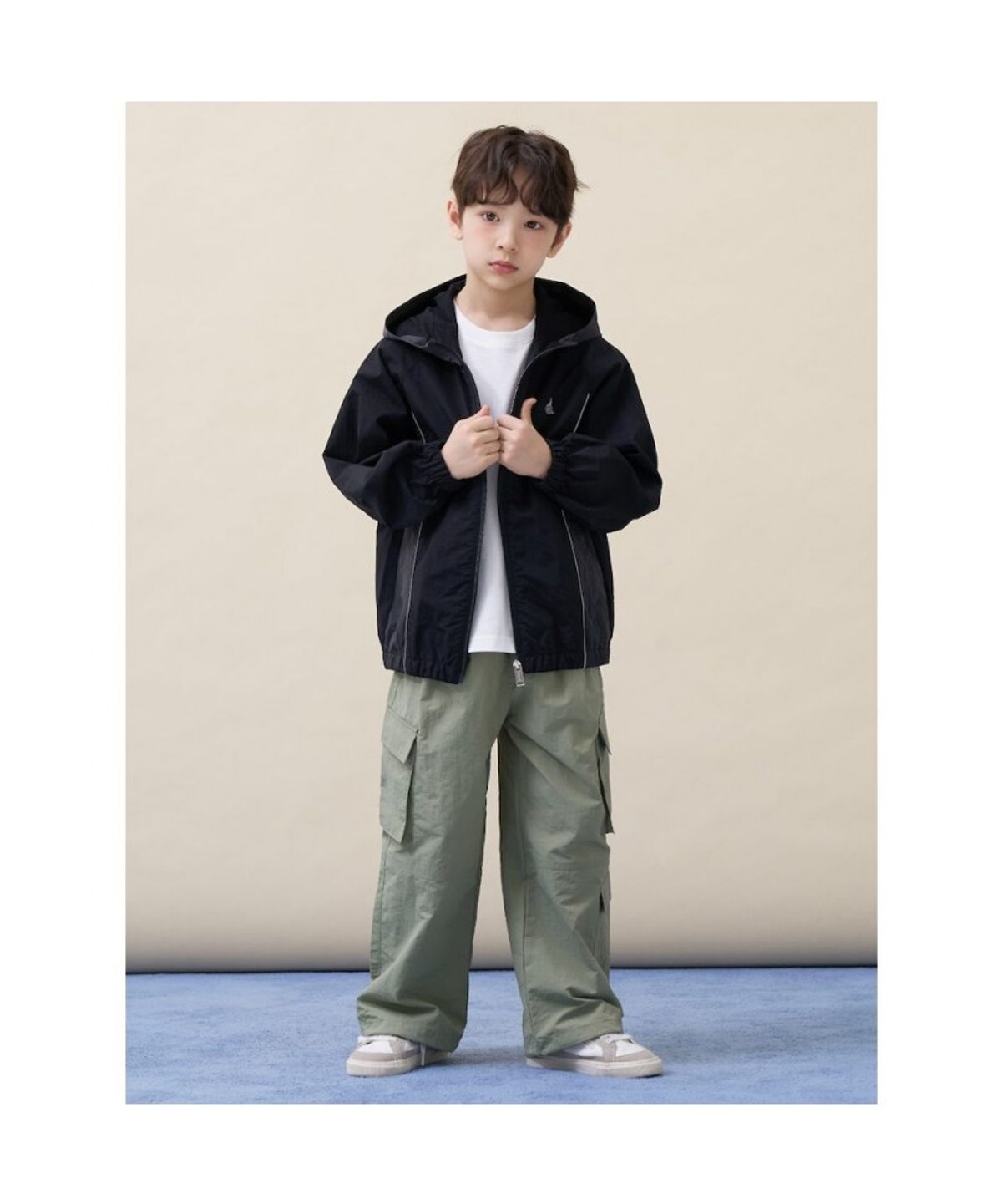 빈폴 키즈(BEANPOLE KIDS) 컬러 블러킹 등교 점퍼  블랙 (BI6239U045)