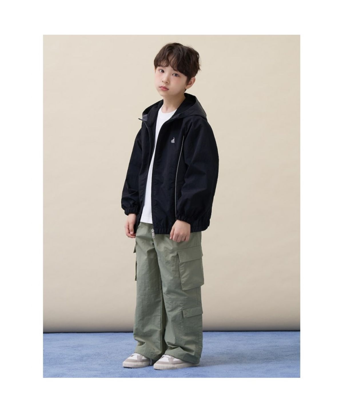 빈폴 키즈(BEANPOLE KIDS) 컬러 블러킹 등교 점퍼  블랙 (BI6239U045)