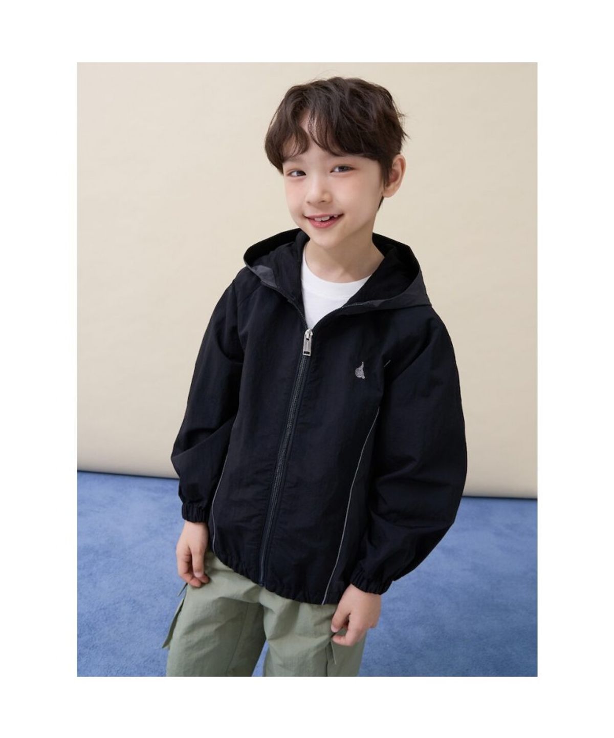 빈폴 키즈(BEANPOLE KIDS) 컬러 블러킹 등교 점퍼  블랙 (BI6239U045)