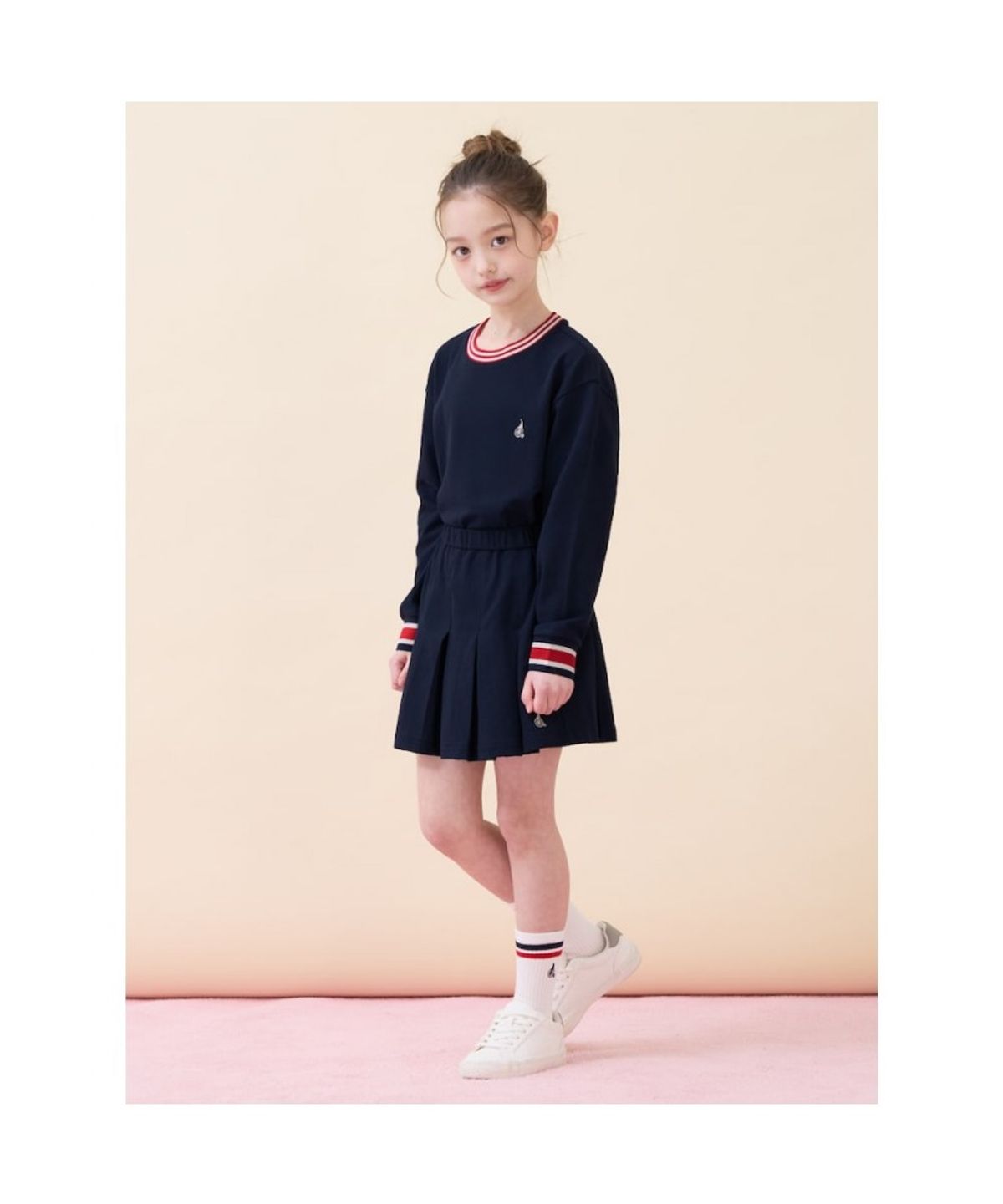 빈폴 키즈(BEANPOLE KIDS) 여아 티핑 포인트 피케 상하세트  네이비 (BI6141G90R)