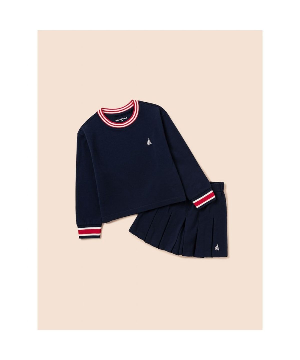 빈폴 키즈(BEANPOLE KIDS) 여아 티핑 포인트 피케 상하세트  네이비 (BI6141G90R)