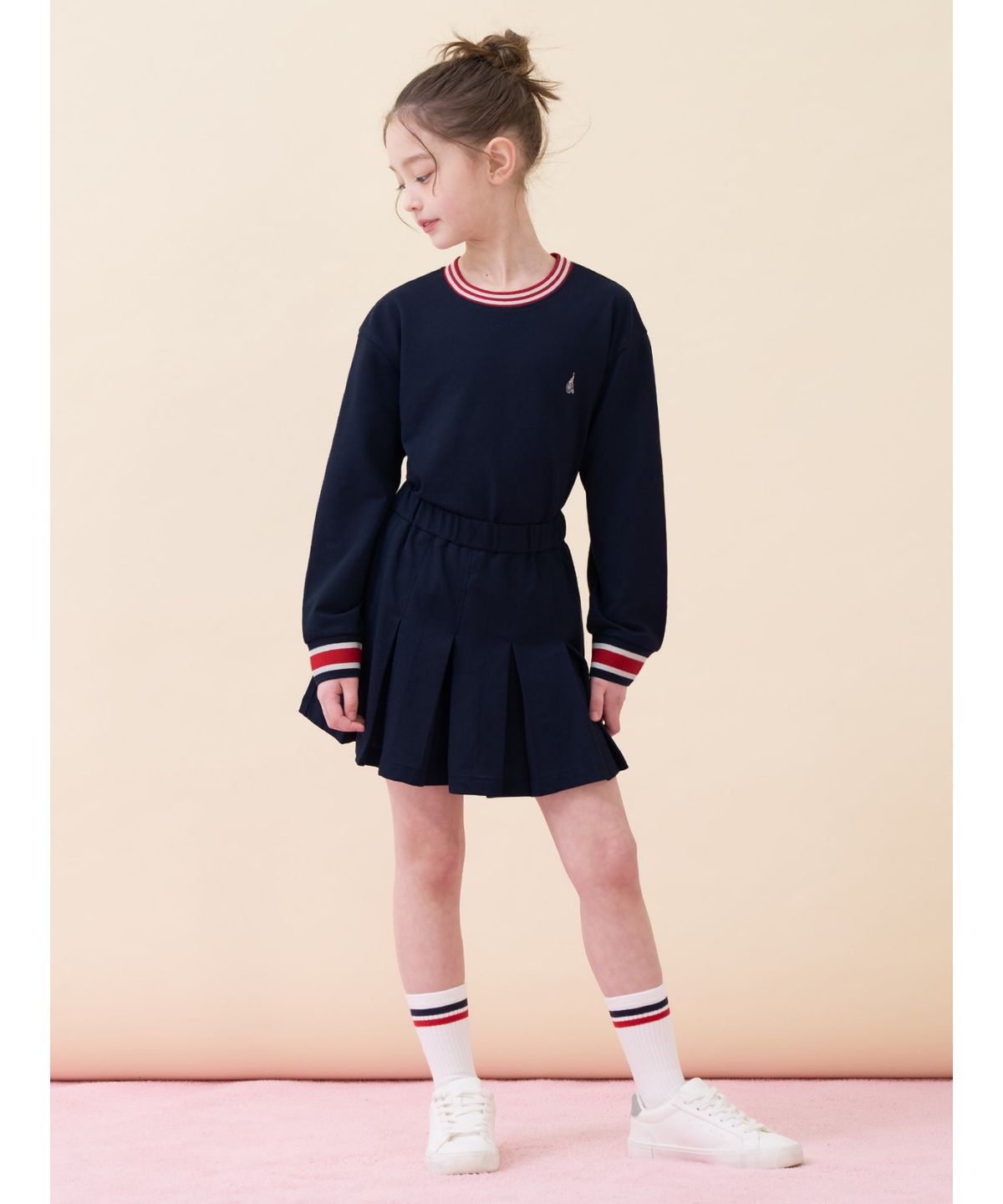 빈폴 키즈(BEANPOLE KIDS) 여아 티핑 포인트 피케 상하세트  네이비 (BI6141G90R)
