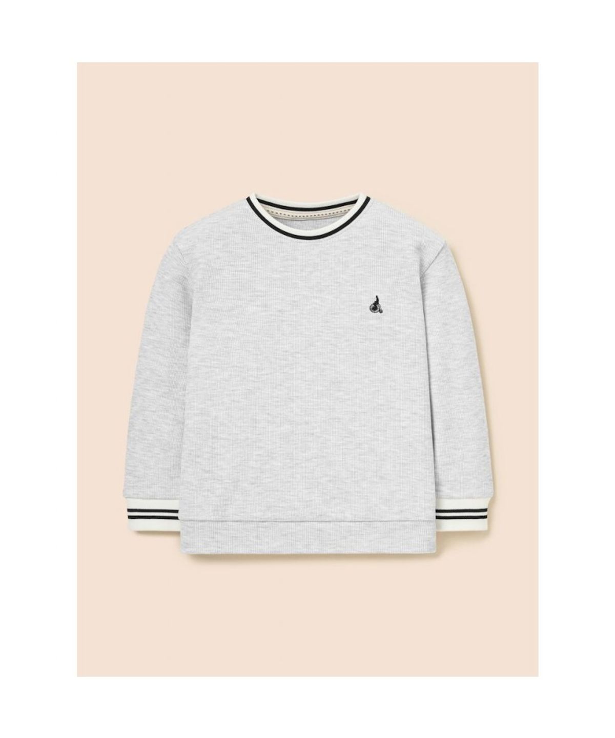 빈폴 키즈(BEANPOLE KIDS) 와플 스웨트 셔츠  라이트 그레이 (BI6241U012)