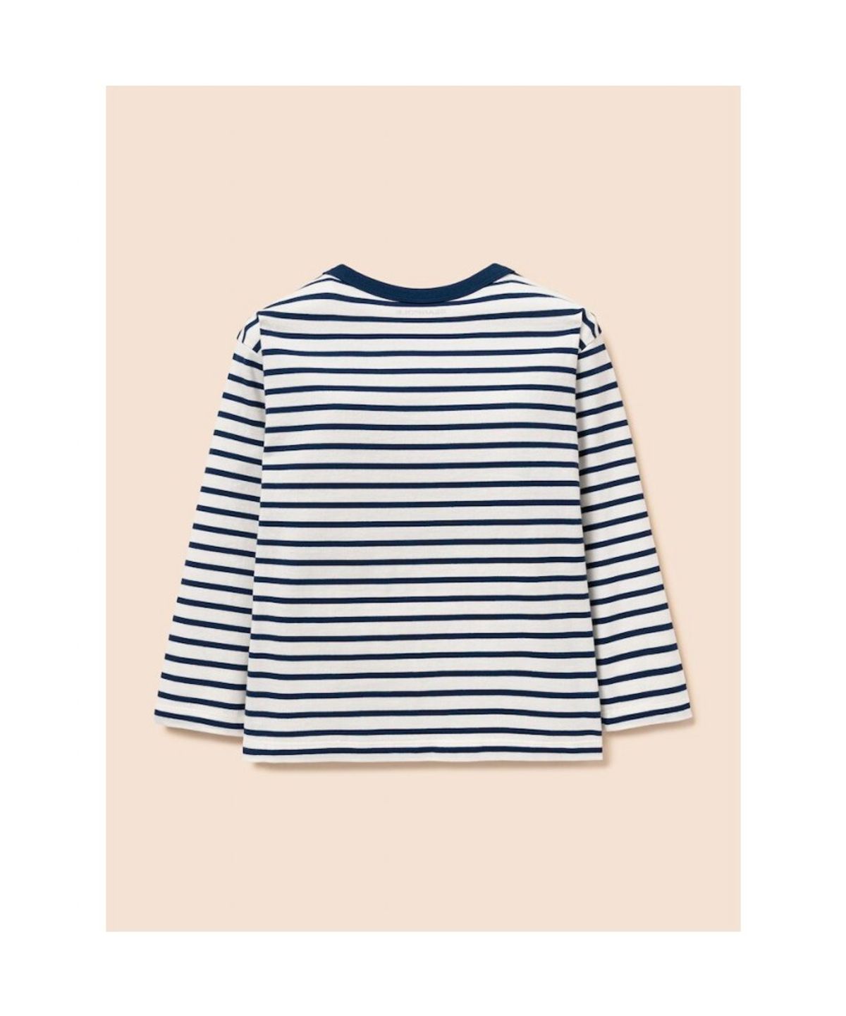 빈폴 키즈(BEANPOLE KIDS) 달이 자수 스트라이프 긴소매 티셔츠  네이비 (BI6241U02R)