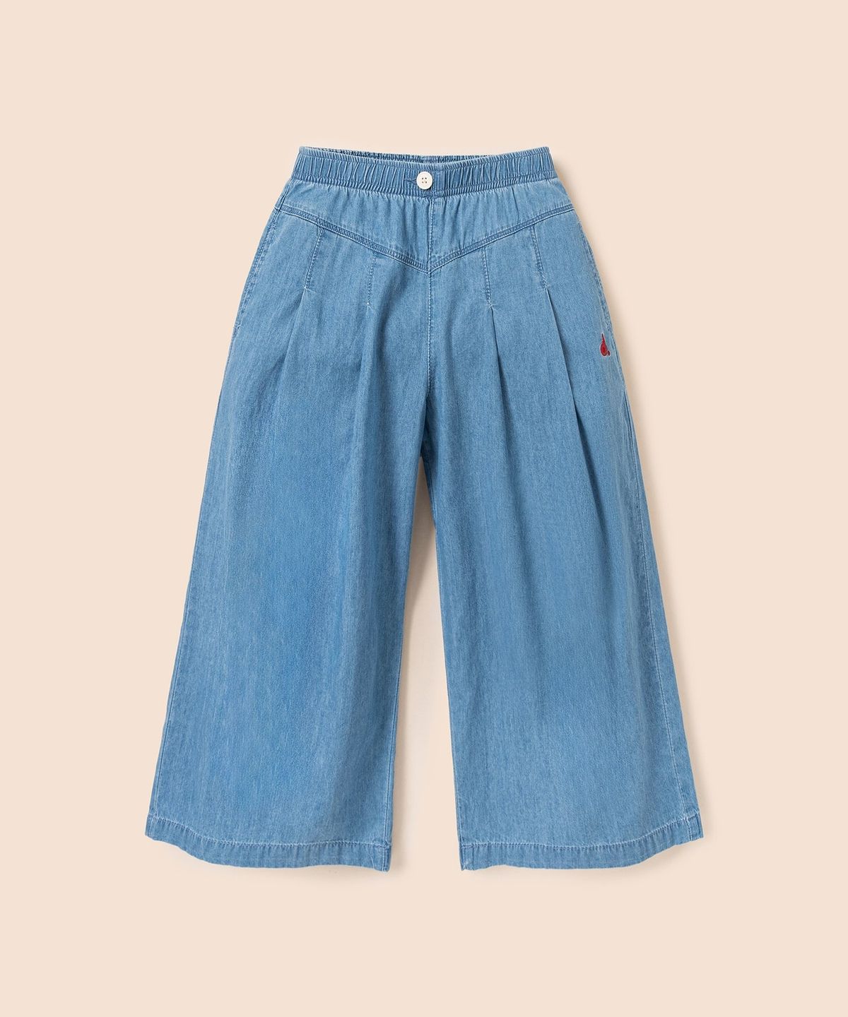 빈폴 키즈(BEANPOLE KIDS) 여아 간절기 세미와이드 데님팬츠  스카이 블루 (BI6221G03Q)