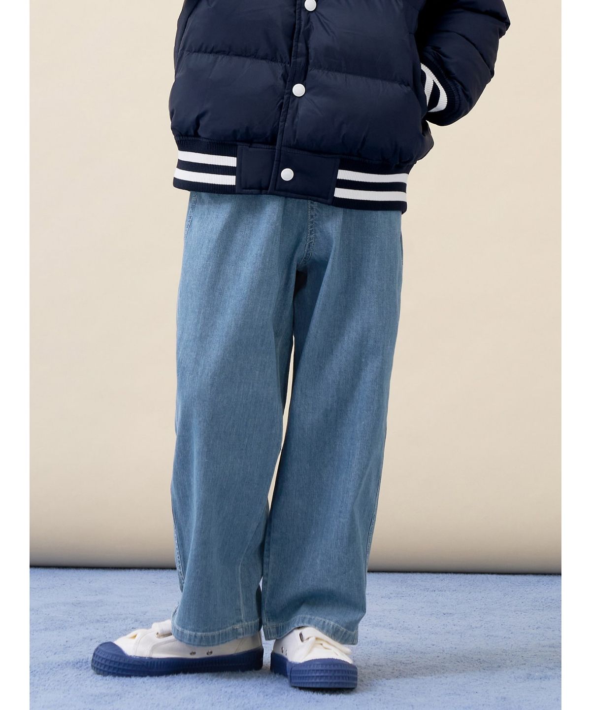 빈폴 키즈(BEANPOLE KIDS) 간절기 커브드 데님 팬츠  스카이 블루 (BI6221U90Q)