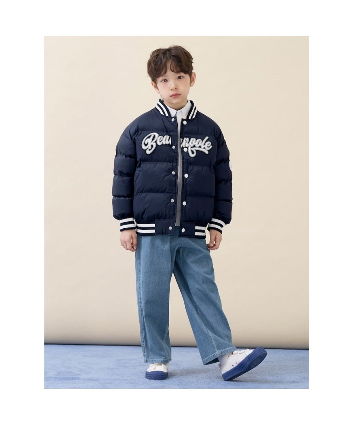 빈폴 키즈(BEANPOLE KIDS) 간절기 커브드 데님 팬츠  스카이 블루 (BI6221U90Q) (BI6221U90Q)