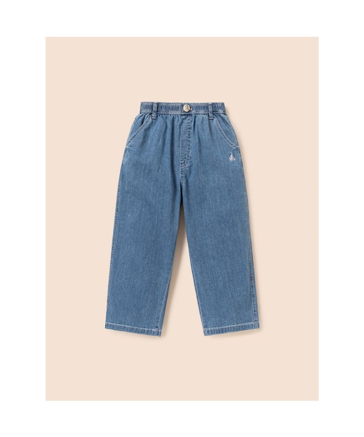 빈폴 키즈(BEANPOLE KIDS) 간절기 커브드 데님 팬츠  스카이 블루 (BI6221U90Q) (BI6221U90Q)
