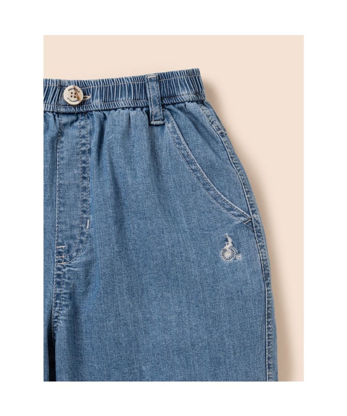 빈폴 키즈(BEANPOLE KIDS) 간절기 커브드 데님 팬츠  스카이 블루 (BI6221U90Q) (BI6221U90Q)