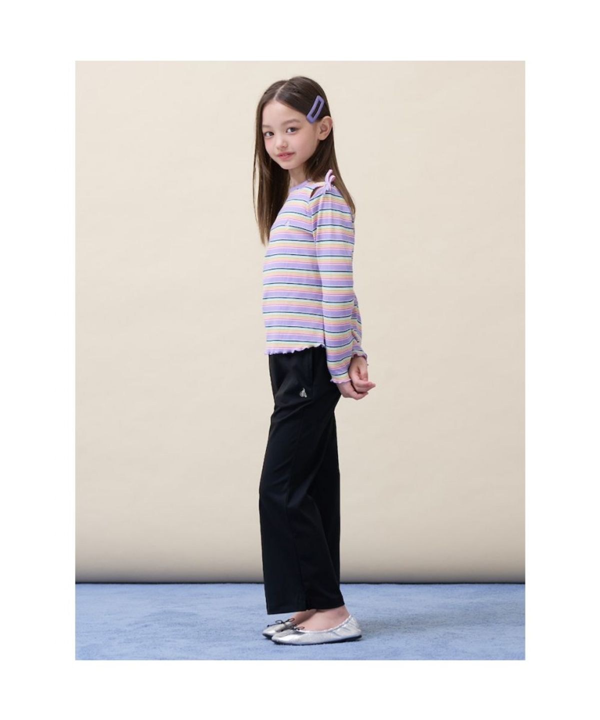 빈폴 키즈(BEANPOLE KIDS) 여아 저지 부츠컷 팬츠  블랙 (BI6221G045)