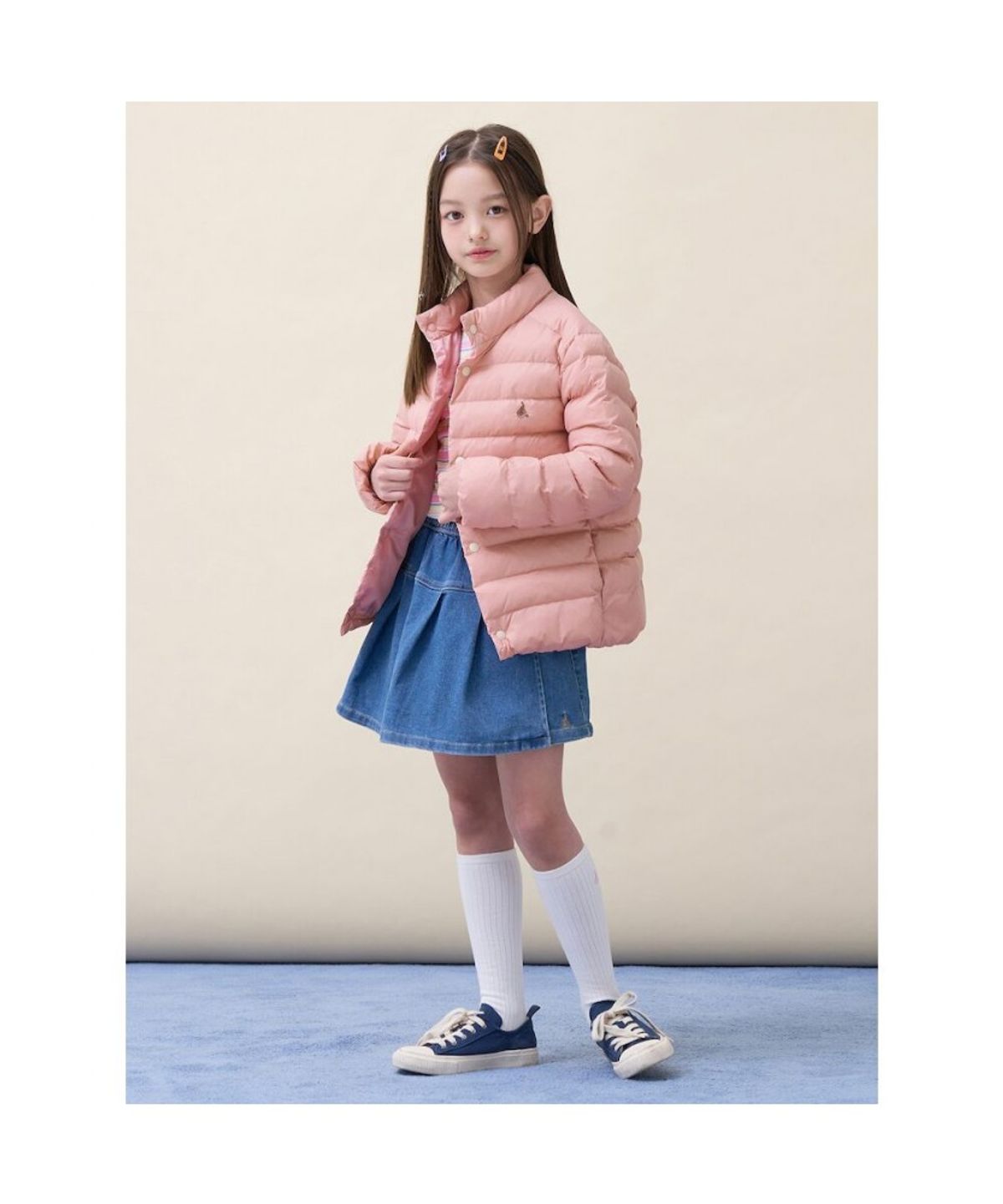 빈폴 키즈(BEANPOLE KIDS) 경량패딩점퍼  라이트 핑크 (BI6138U93Y)