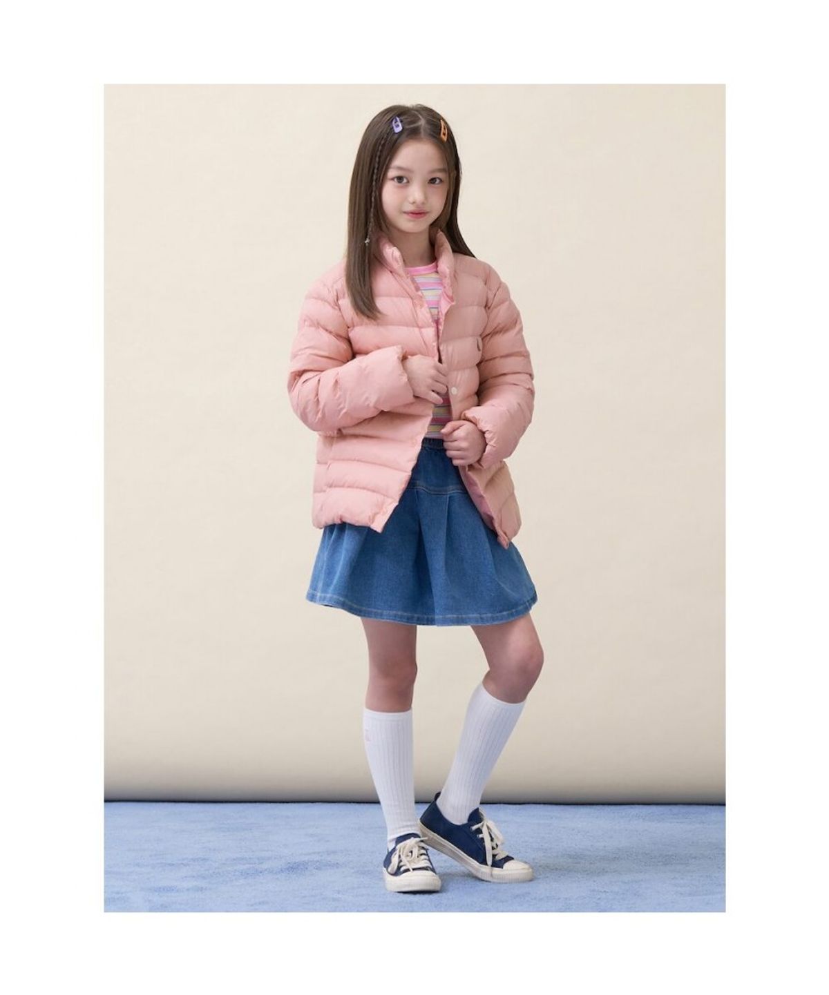 빈폴 키즈(BEANPOLE KIDS) 경량패딩점퍼  라이트 핑크 (BI6138U93Y)