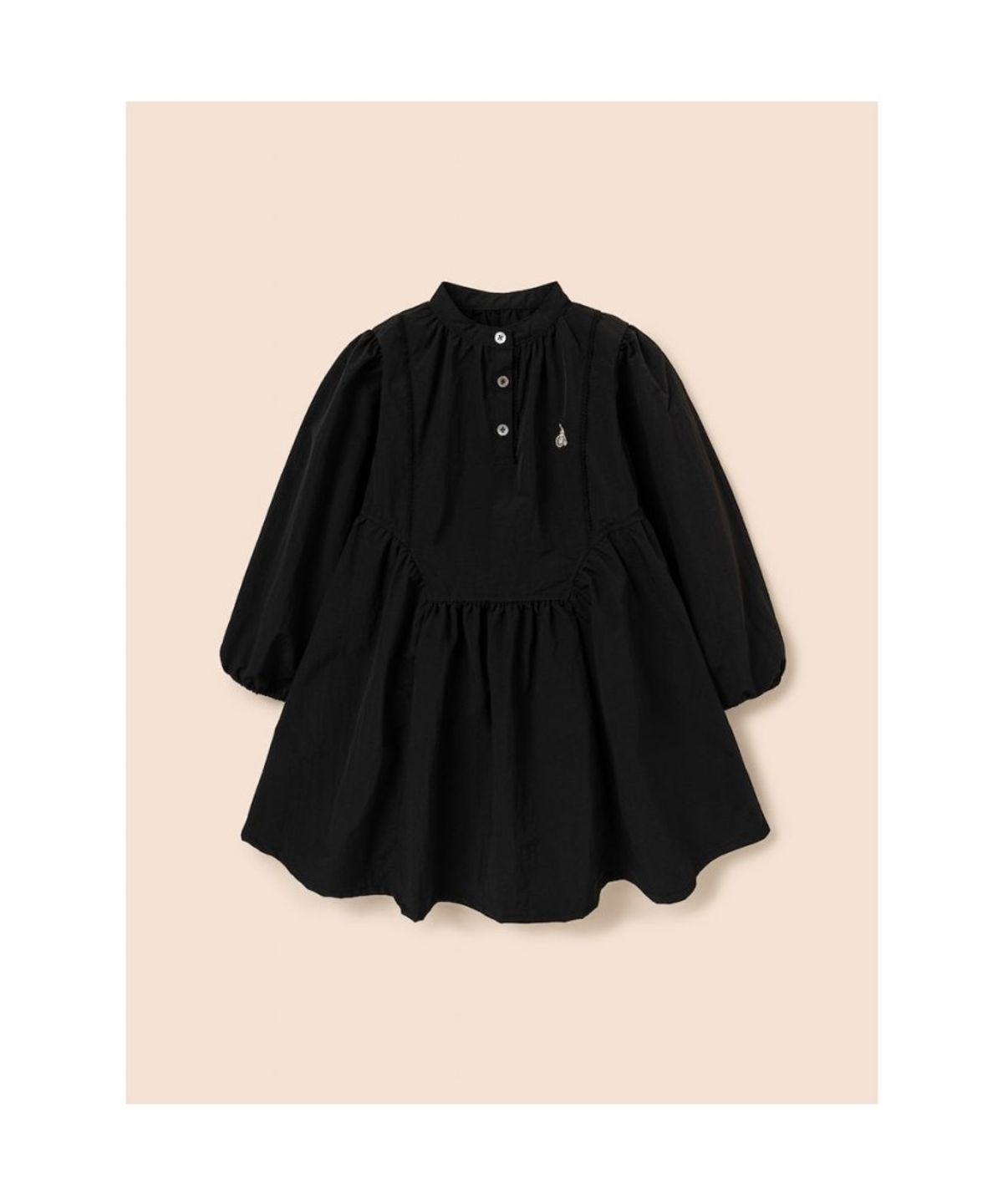 빈폴 키즈(BEANPOLE KIDS) 솔리드 셔링 로맨틱 원피스  블랙 (BI6271G015)