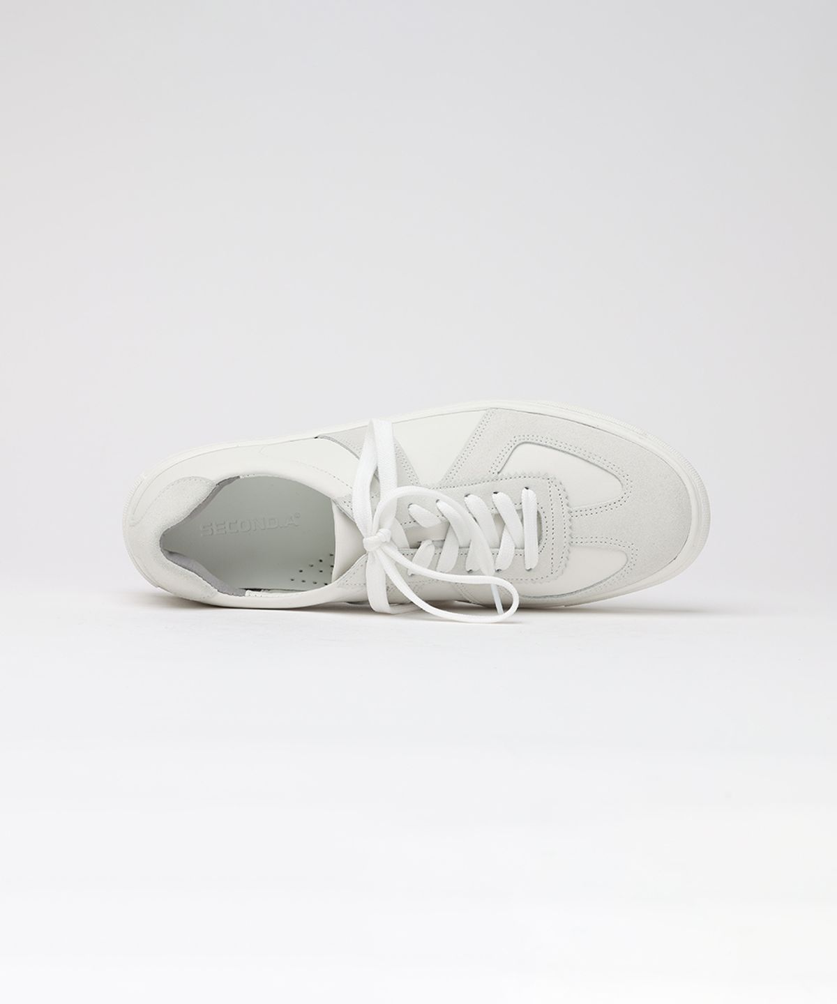 피렌체 아뜨리에(FIRENZE ATELIER) [SECOND.A] 심플 화이트솔 독일군 스니커즈 2NDF2600W [WHITE]