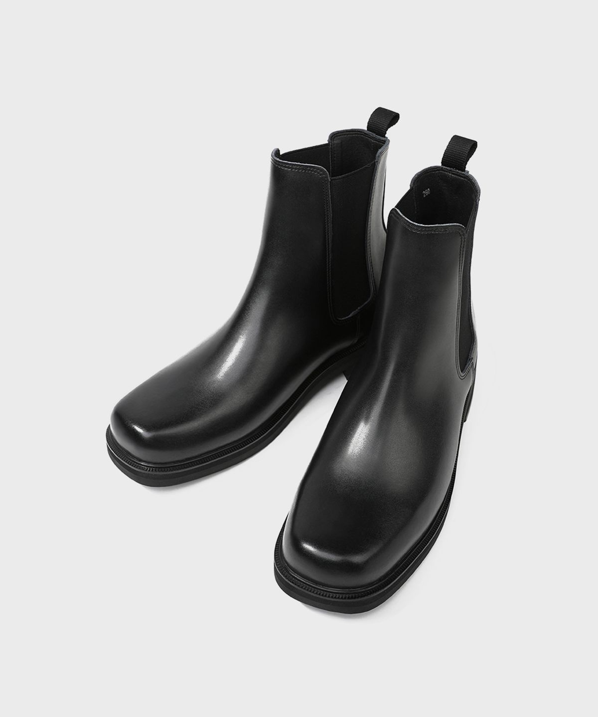 피렌체 아뜨리에(FIRENZE ATELIER) [SECOND.A] 볼드 스퀘어라인 베이직 첼시부츠 2NDF2900GB [BLACK]