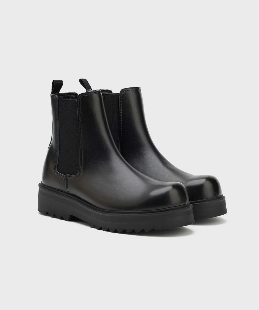MUSINSA | FIRENZE ATELIER [SECOND.A] Volume Round Toe 5CM Chelsea