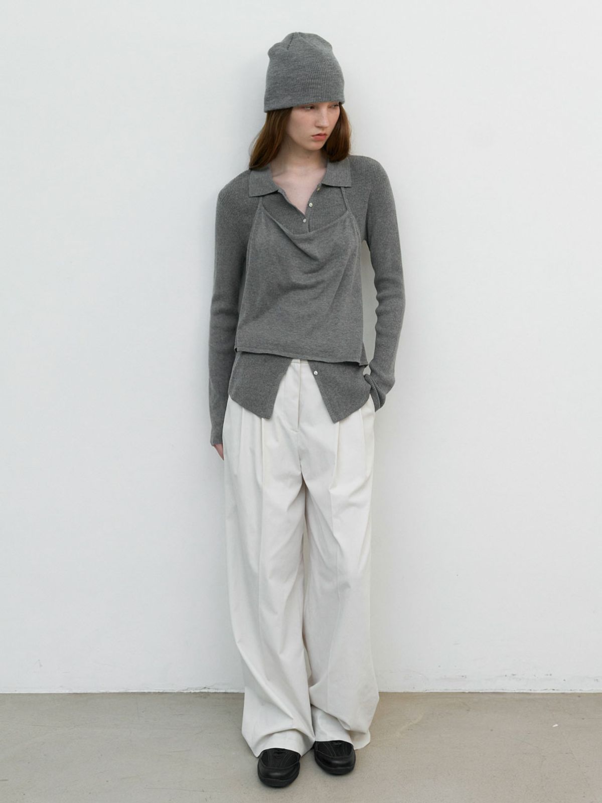 아틀리에 나인(ATELIER NAIN) HALTER BUSTIER SET COLLAR CARDIGAN S (CD-2256)