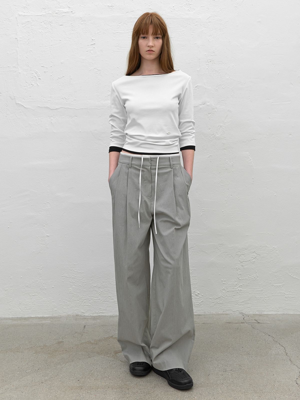 아틀리에 나인(ATELIER NAIN) DOUBLE WAIST TWO TUCK PANTS (PT-5759)