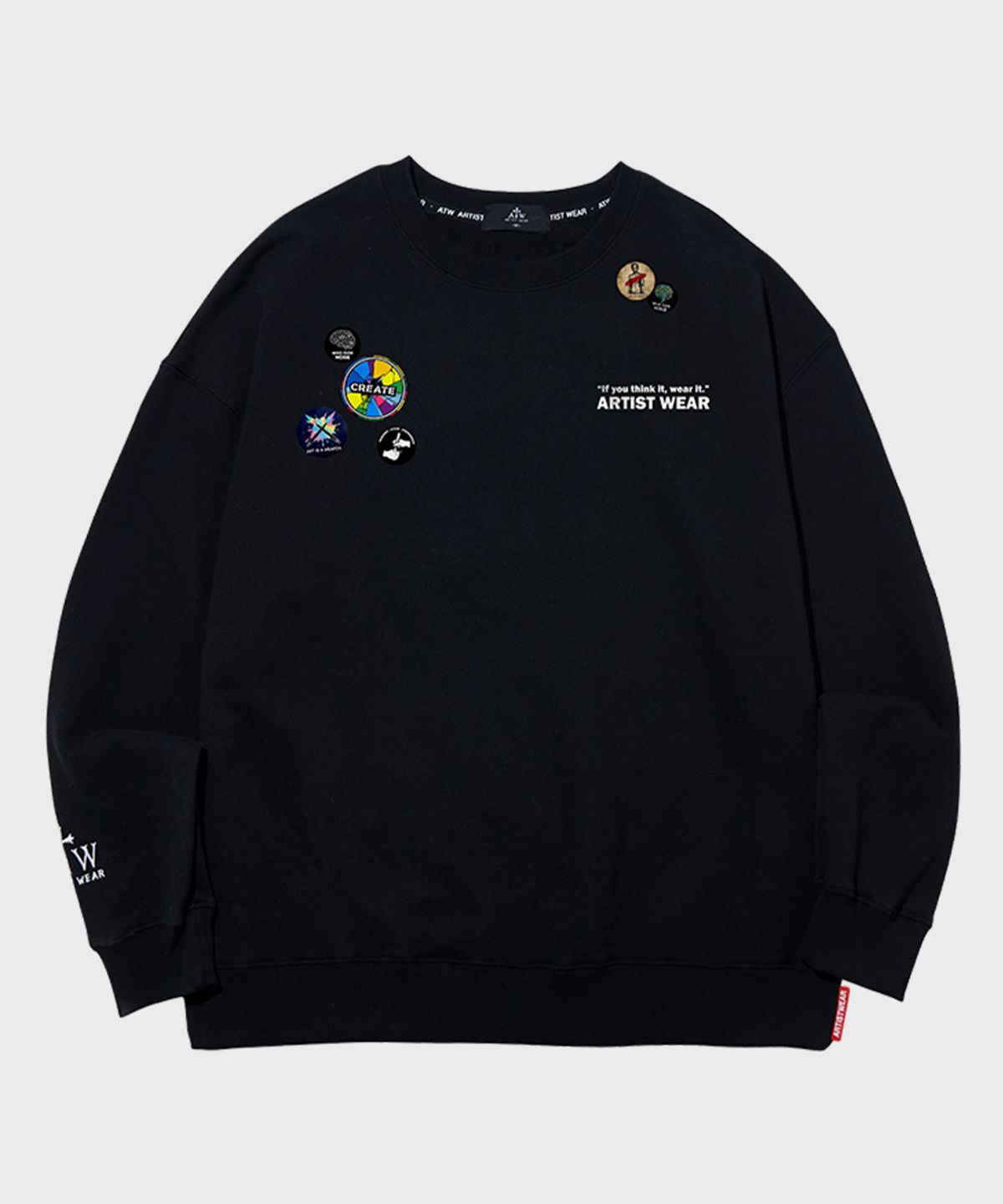 아티스트웨어(ARTISTWEAR) [ATW] 멀티핀업 맨투맨 - 2COLOR