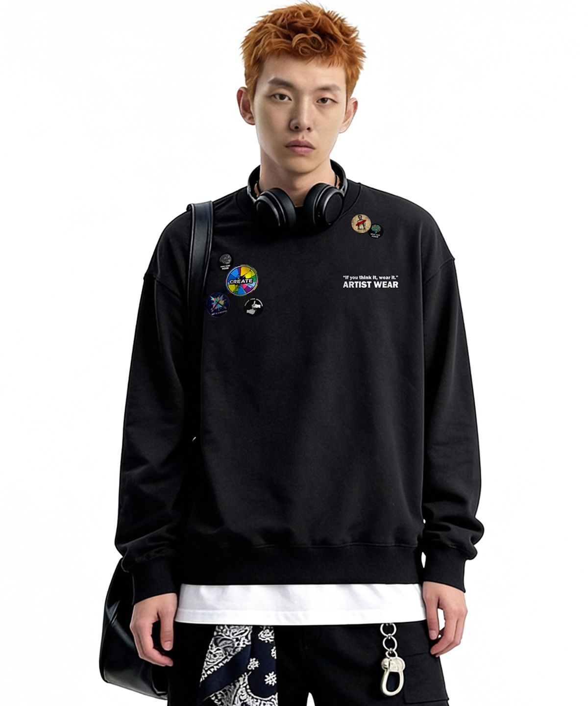 아티스트웨어(ARTISTWEAR) [ATW] 멀티핀업 맨투맨 - 2COLOR