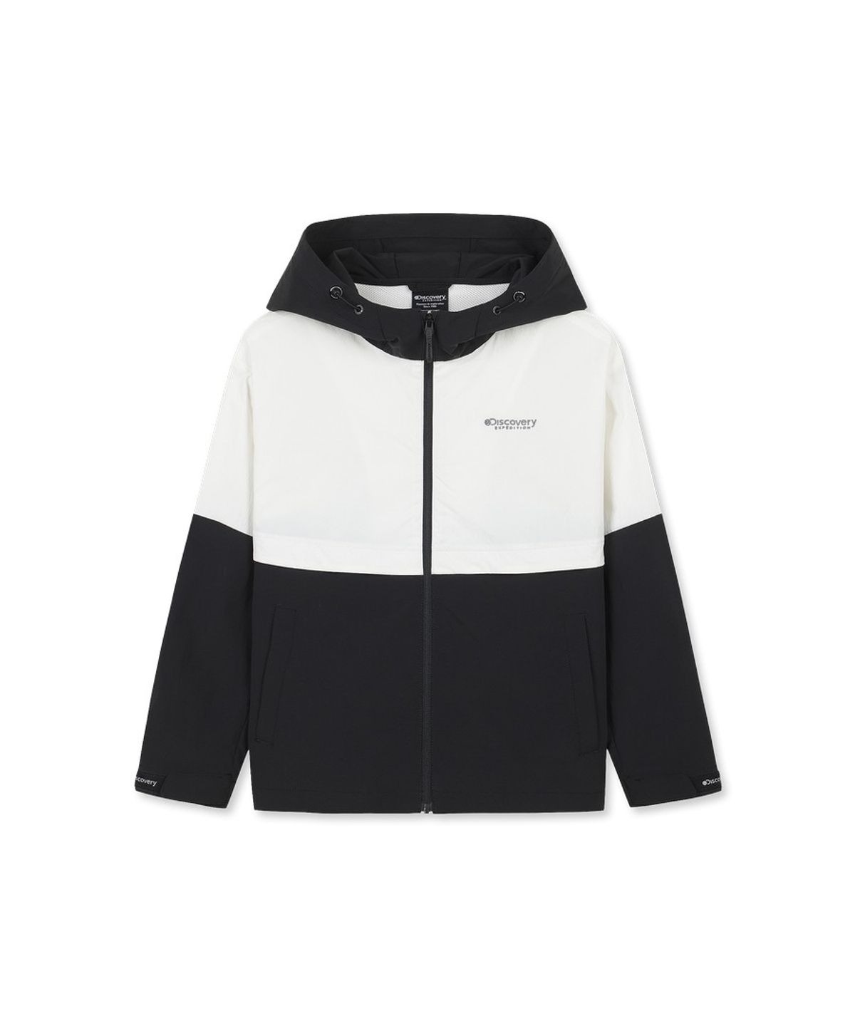 디스커버리 키즈(DISCOVERY KIDS) 키즈 우븐 컬러배색 자켓 (BLACK)
