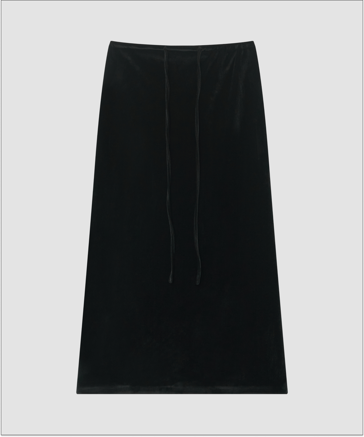 더 릴(THE LILLE) Noel Velvet Skirt_Black