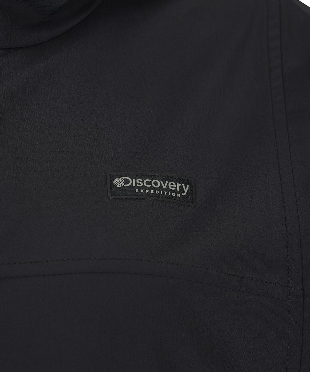 디스커버리 익스페디션(DISCOVERY EXPEDITION) 여성 프레시벤트 경량 우븐 트레이닝 반팔 후드 자켓 (BLACK)