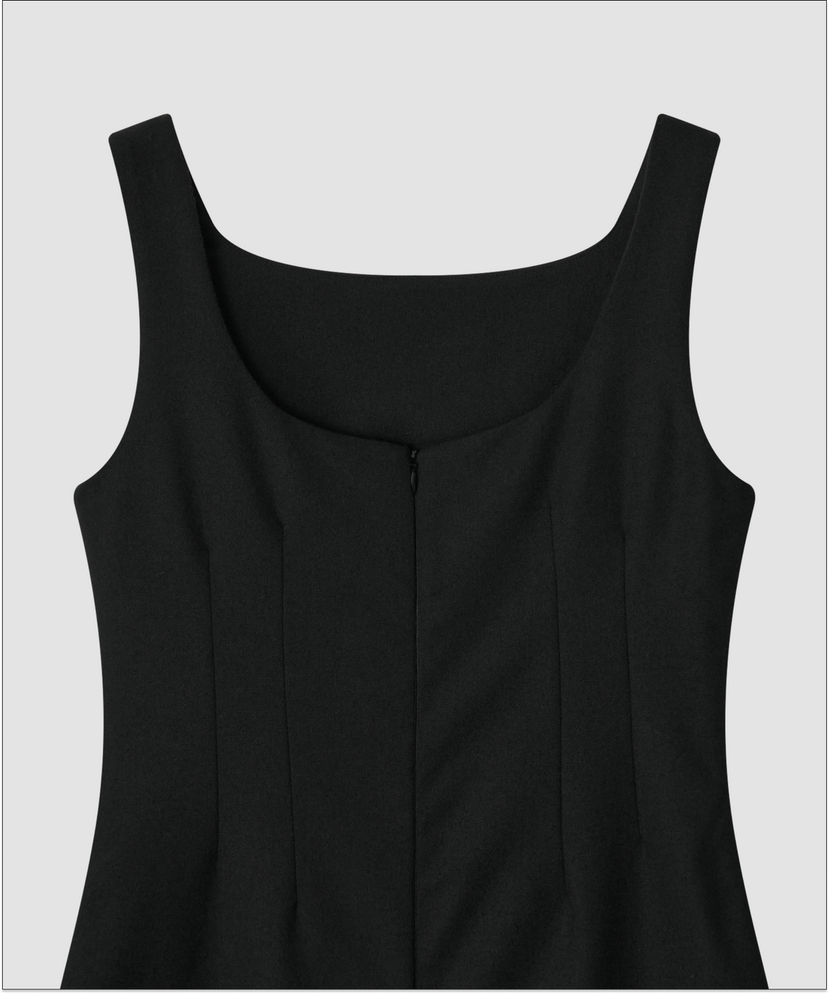 더 릴(THE LILLE) Boat Neck Wool Dress_Black