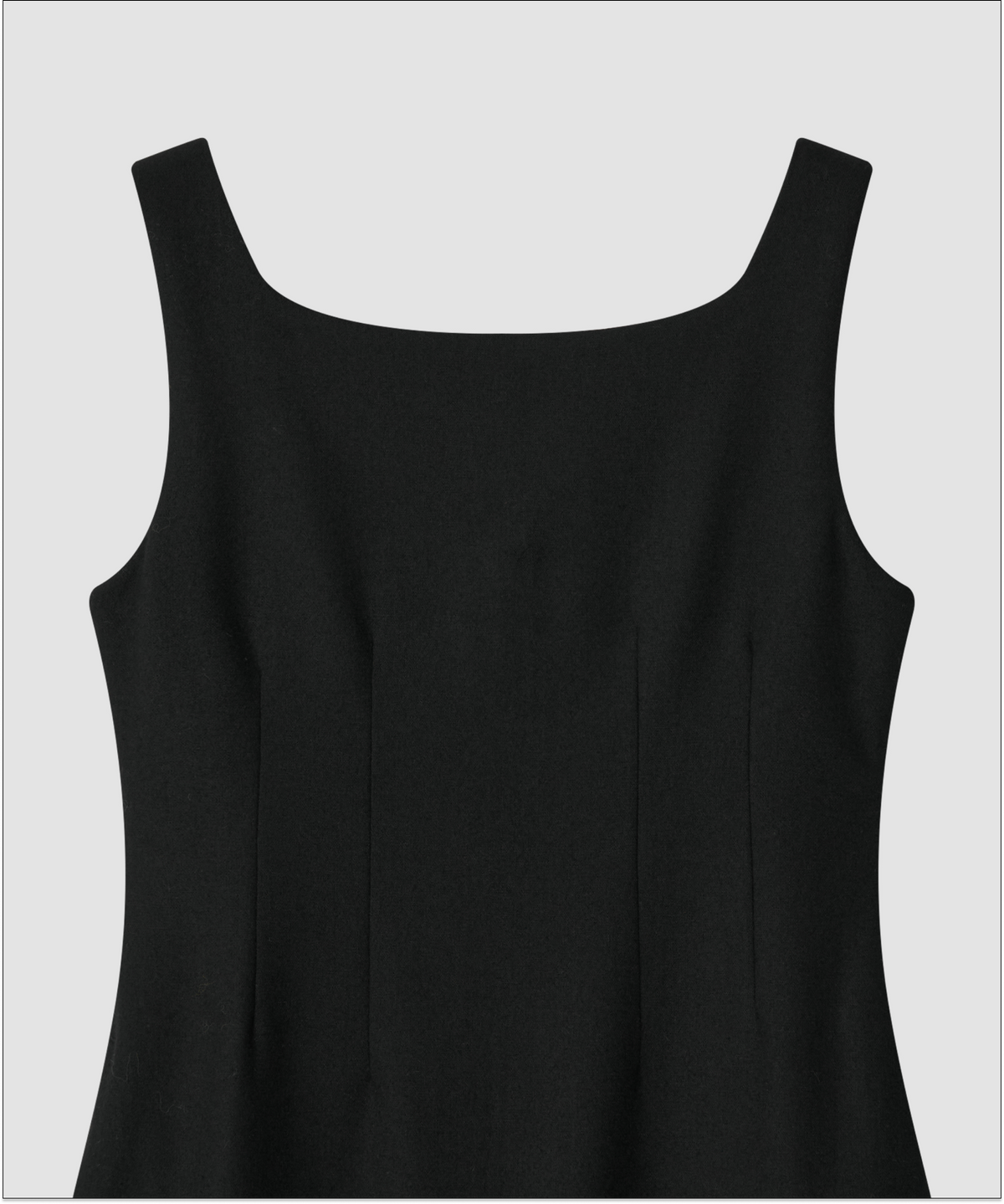 더 릴(THE LILLE) Boat Neck Wool Dress_Black