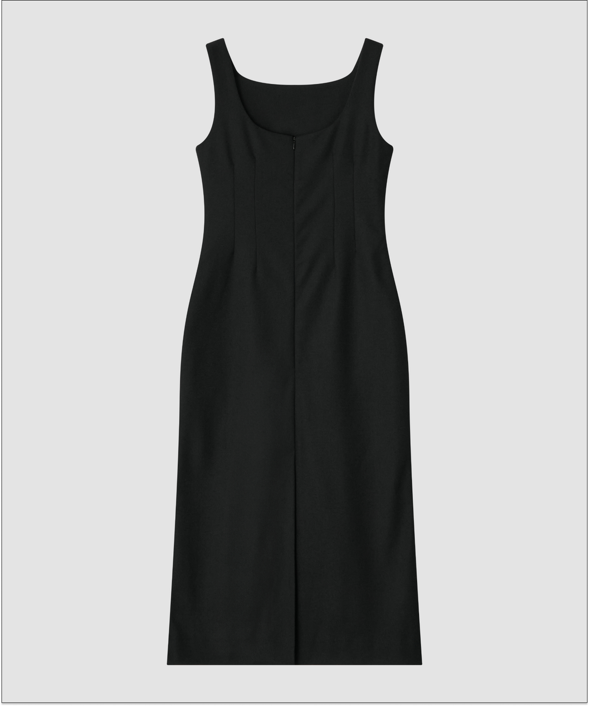 더 릴(THE LILLE) Boat Neck Wool Dress_Black