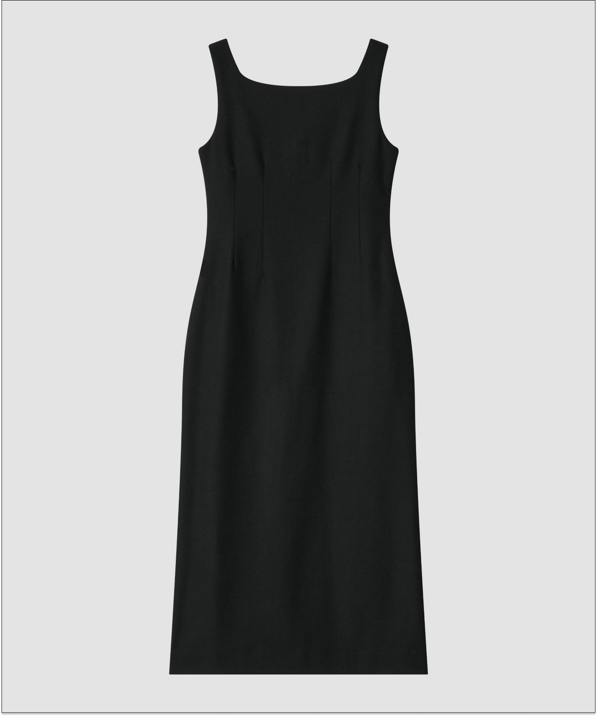 더 릴(THE LILLE) Boat Neck Wool Dress_Black