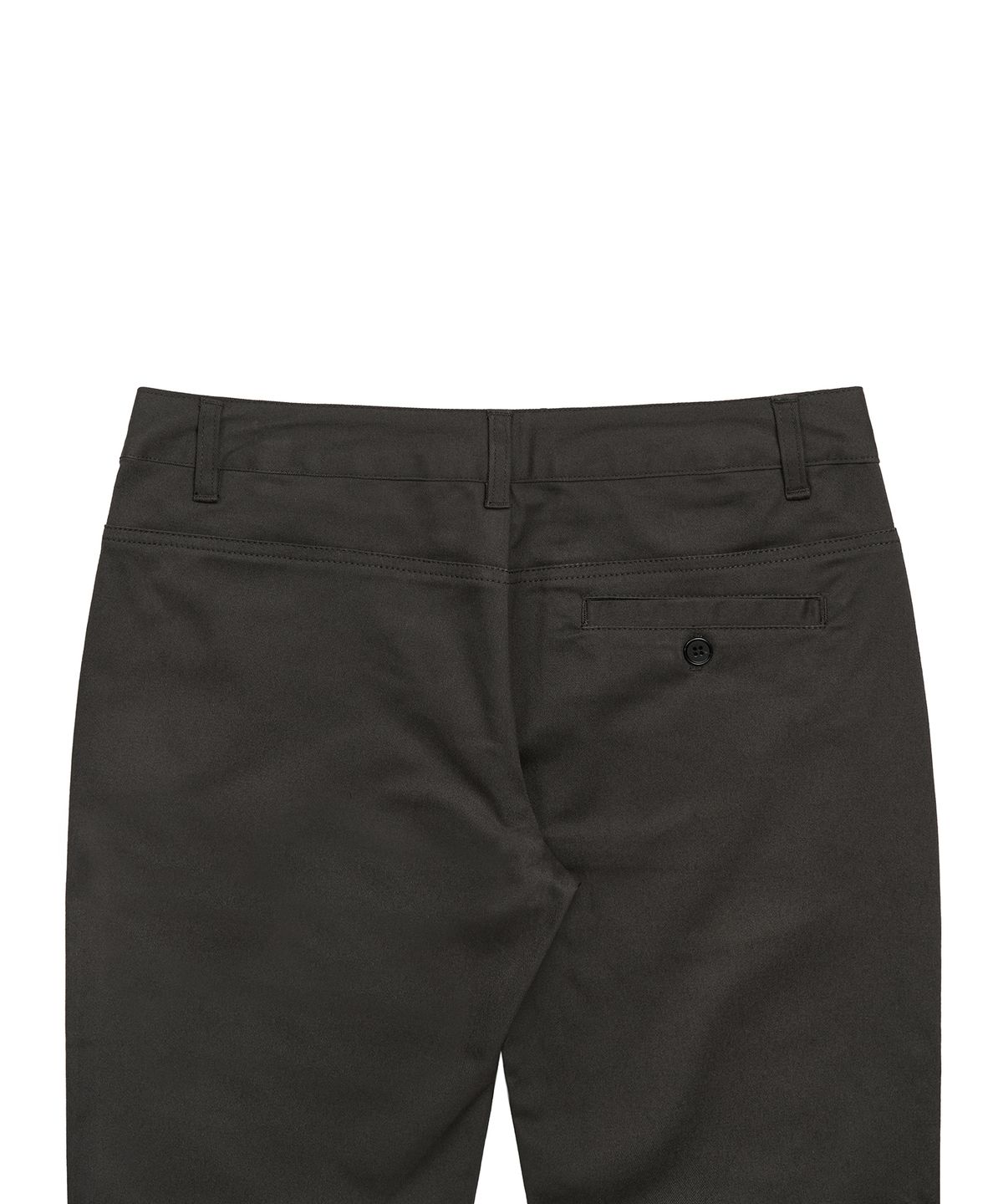 페플리(PEPLEE) Shirring Boots Cut Cotton Pants (Charcoal)