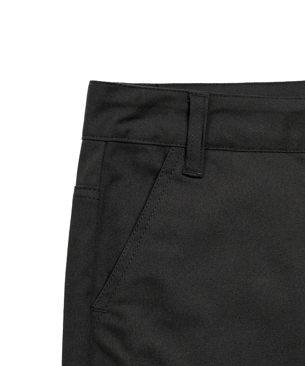 페플리(PEPLEE) Shirring Boots Cut Cotton Pants (Black)