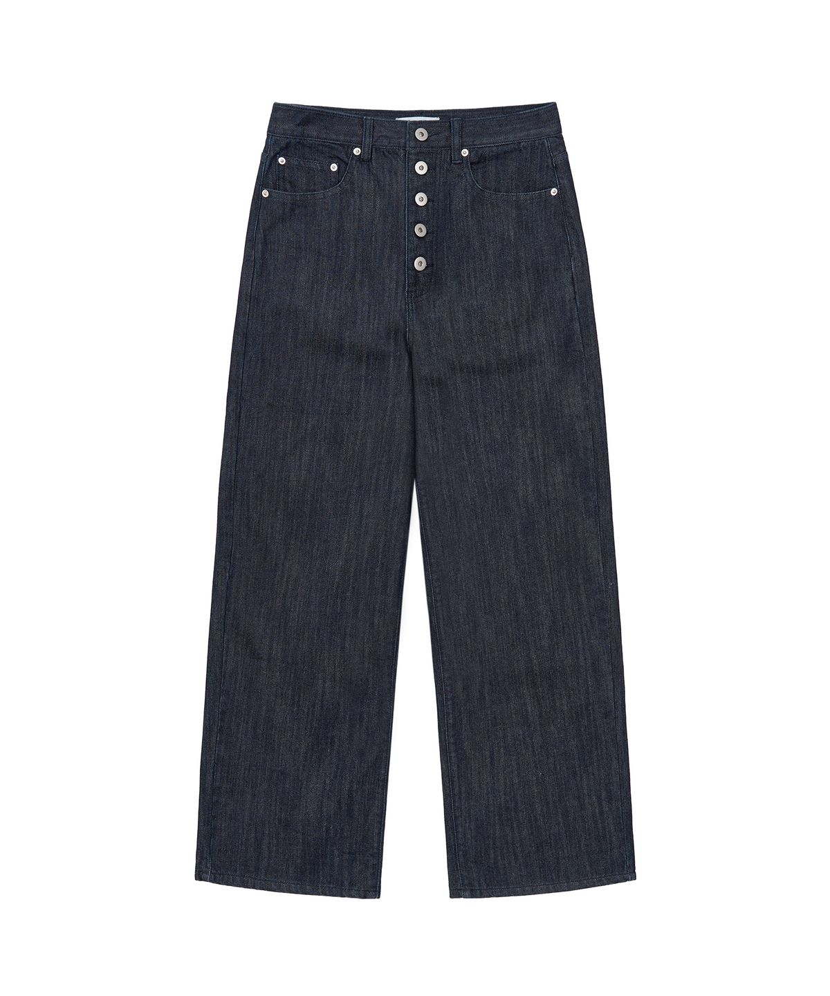페플리(PEPLEE) Button Raw Denim Pants (Raw Indigo)