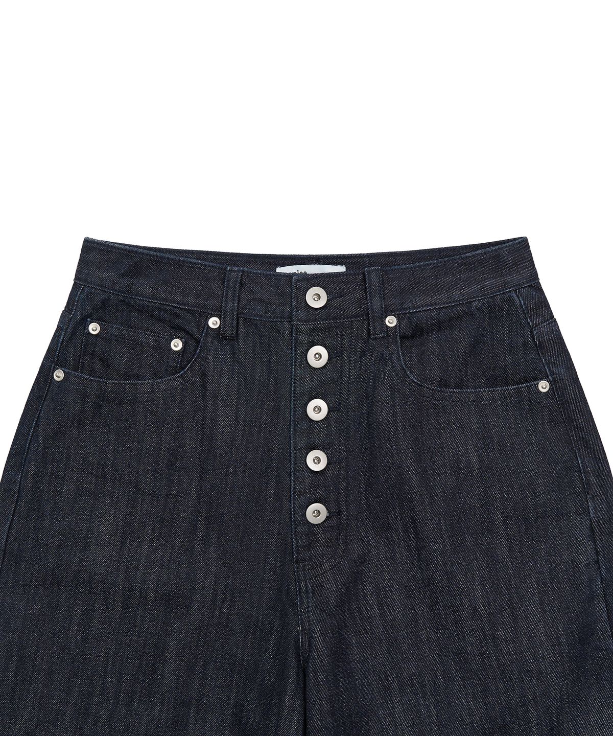페플리(PEPLEE) Button Raw Denim Pants (Raw Indigo)