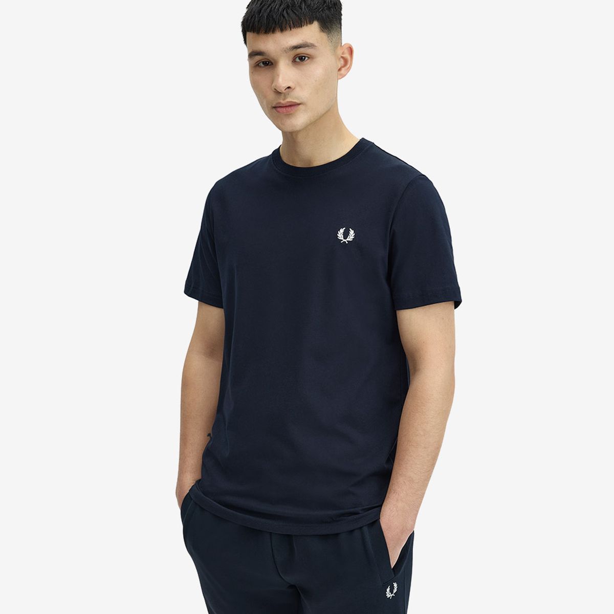프레드페리(FRED PERRY) [Sport] 크루넥 티셔츠 - 네이비 AFPM2G91600-608